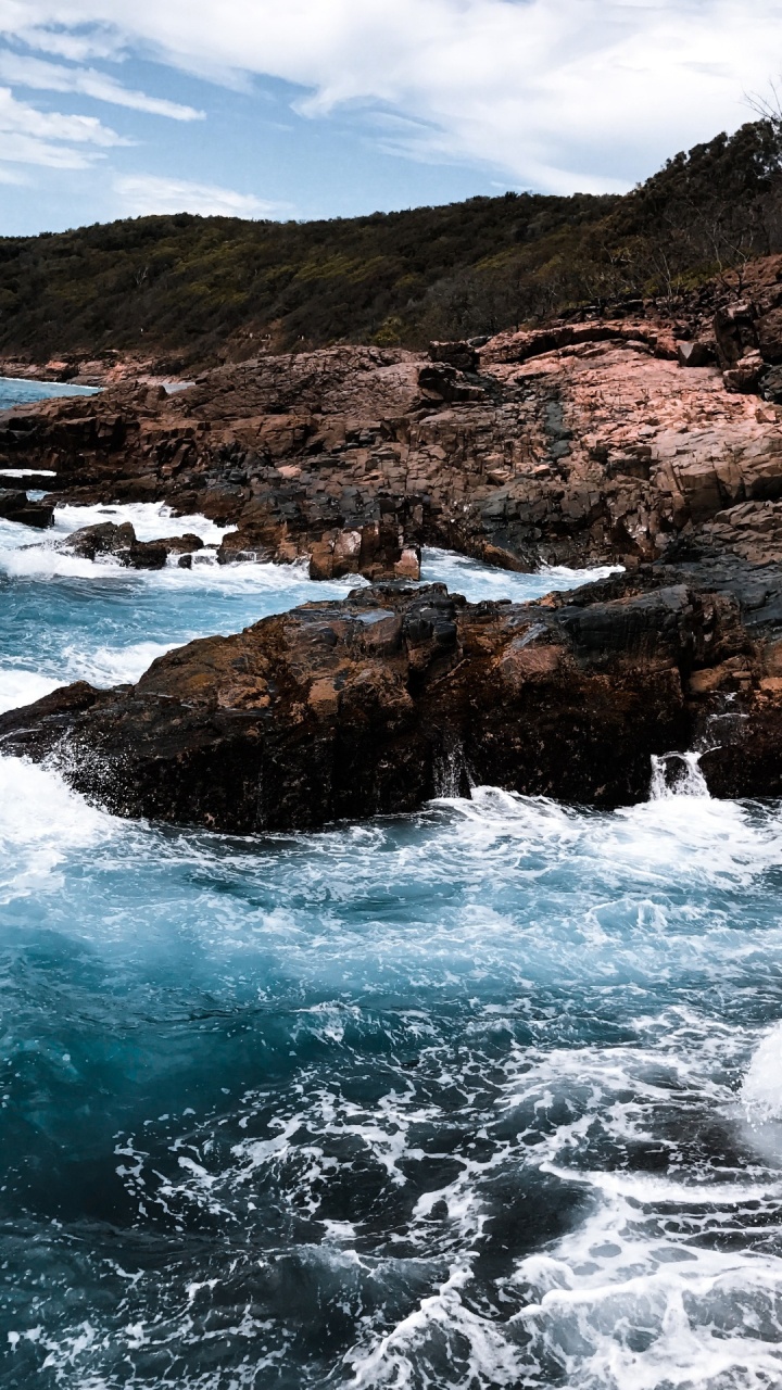 Sea, Coast, Water, Cloud, Water Resources. Wallpaper in 720x1280 Resolution