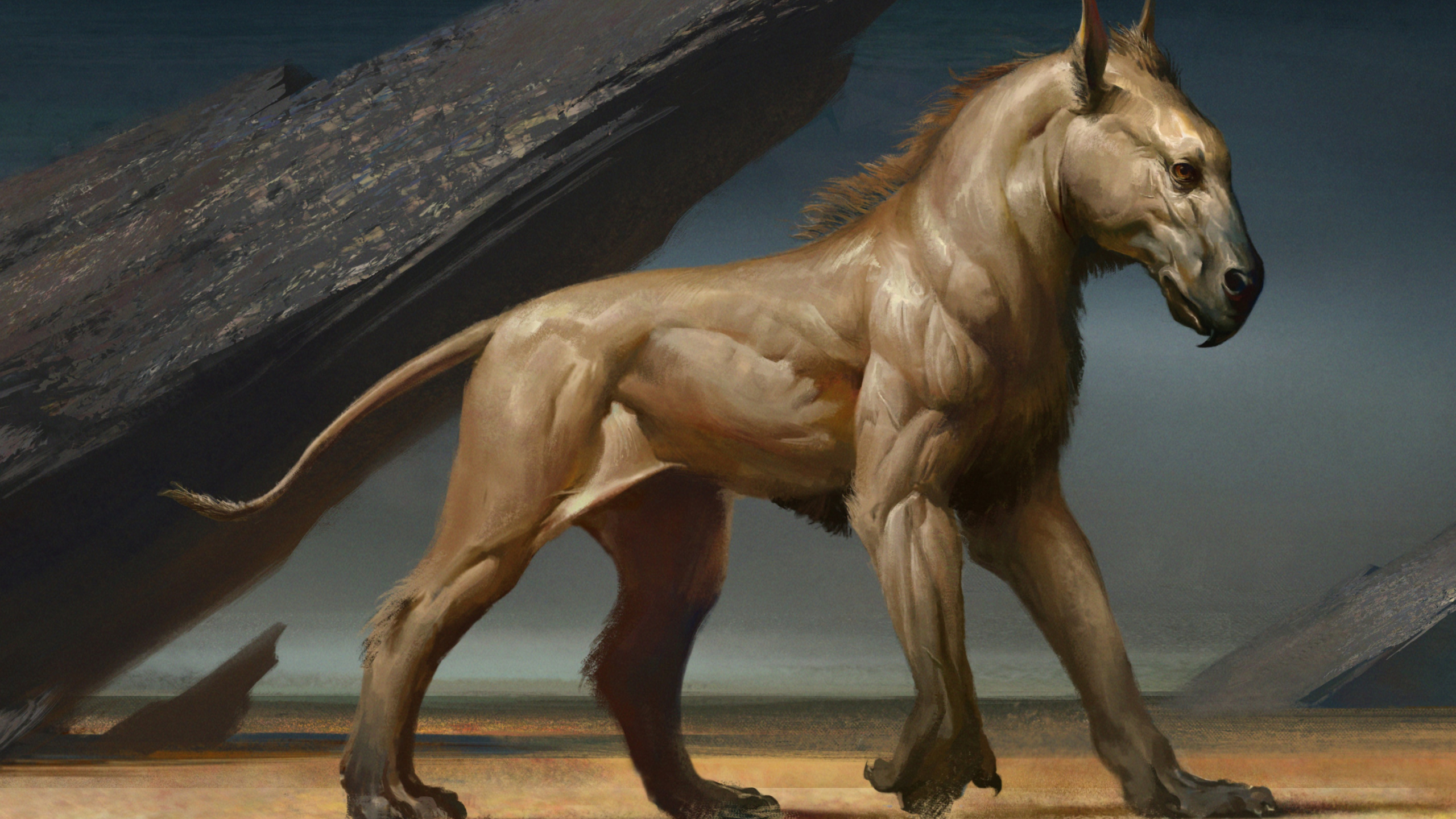 Mustang Cheval, Mustang, Foie, Sculpture, Faon. Wallpaper in 2560x1440 Resolution