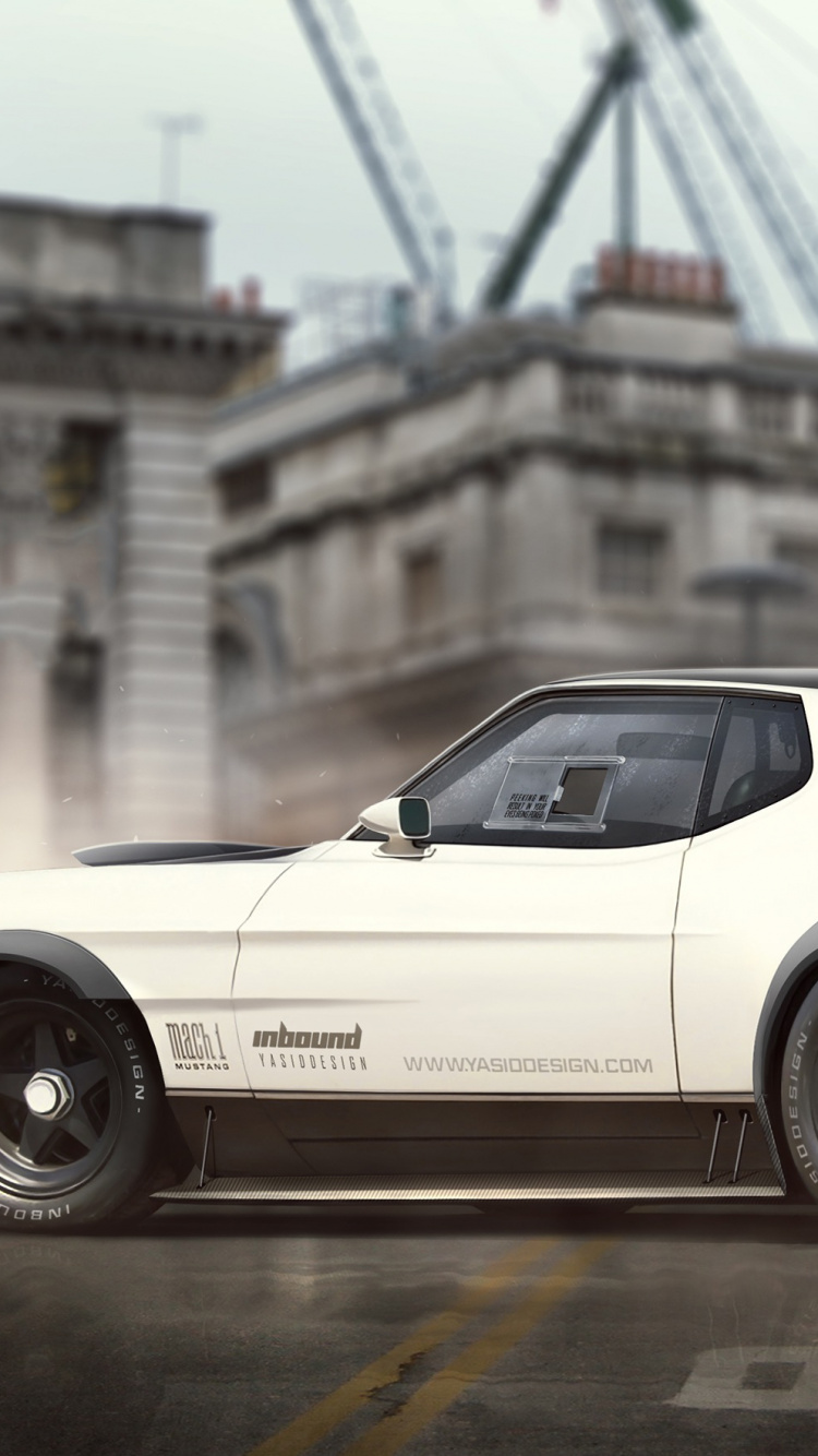 Porsche 911 Blanche Sur Route Pendant la Journée. Wallpaper in 750x1334 Resolution