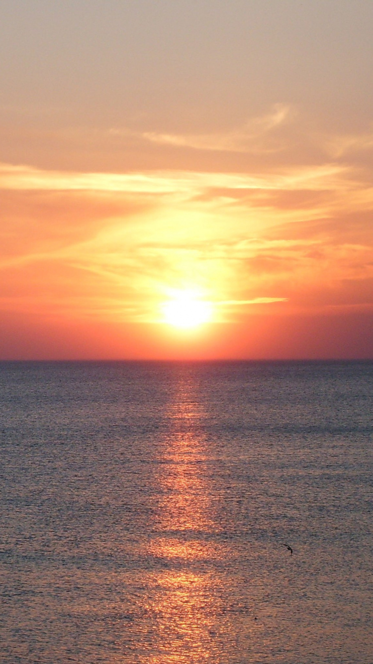 Báltico, Mar, Puesta, Cuerpo de Agua, Afterglow. Wallpaper in 750x1334 Resolution