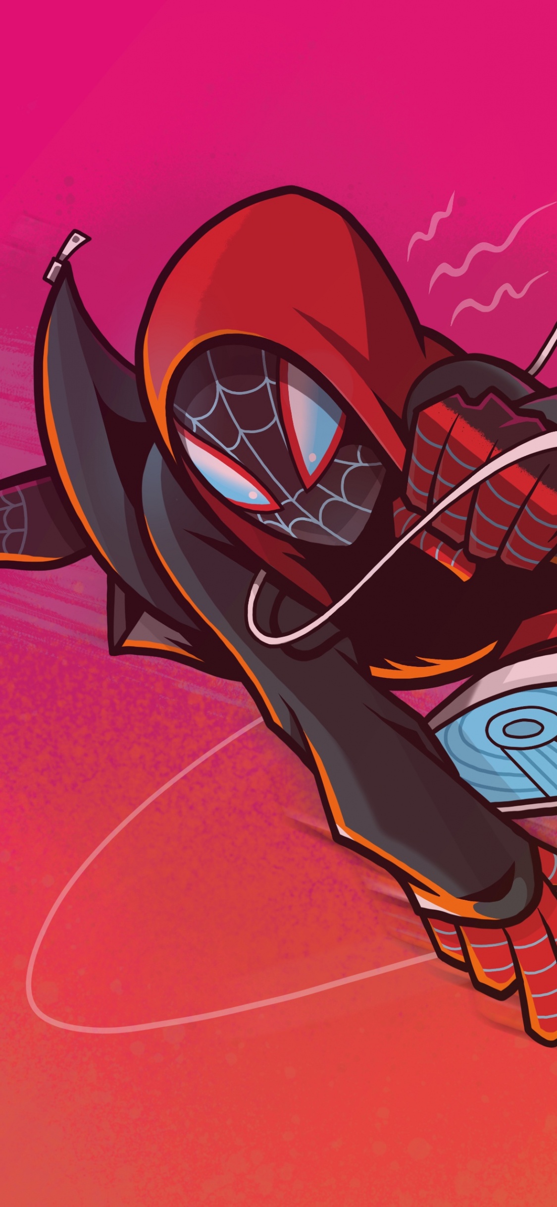 Spider-man, Millas Morales, Maravillas Del Hombre Araña Millas Morales, Jamón Araña, Ilustración. Wallpaper in 1125x2436 Resolution