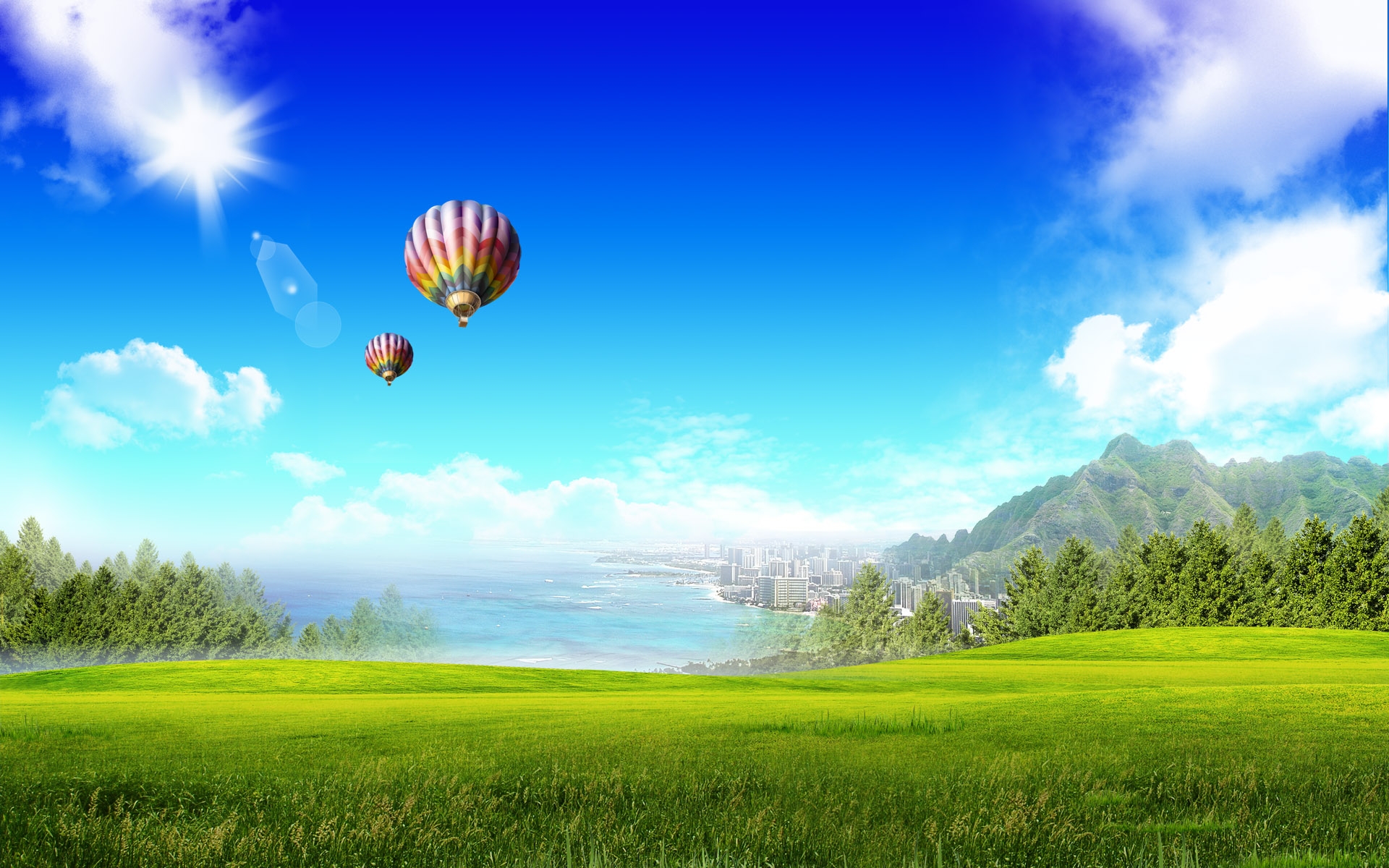 Fondos de Pantalla Globos de Aire Caliente Volando Sobre el Campo de Hierba Verde Durante el Día, Imágenes y Fotos Gratis Fondos de Pantalla Globos de Aire Caliente Volando Sobre el Campo de Hierba Verde Durante el Día, Imágenes y Fotos Gratis