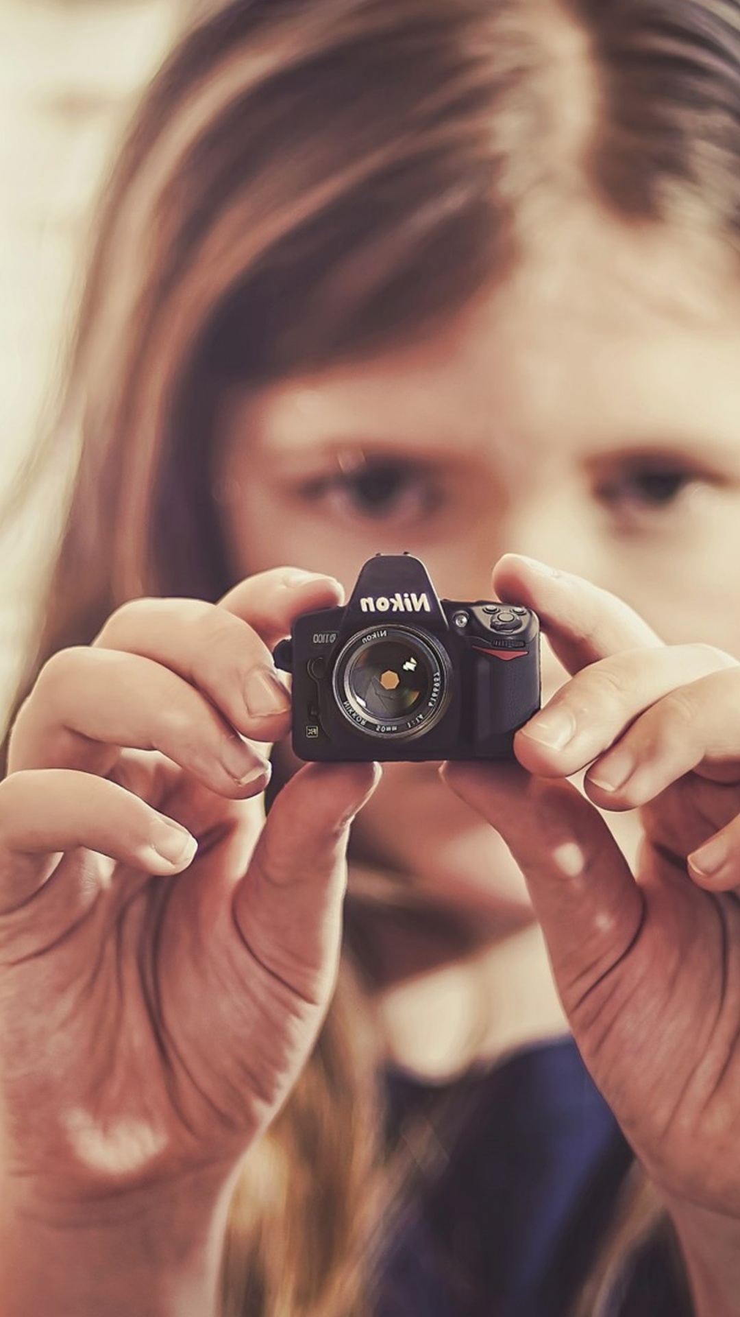 Camera, Digital Slr, Hair, Cameras Optics, Eye. Wallpaper in 1080x1920 Resolution