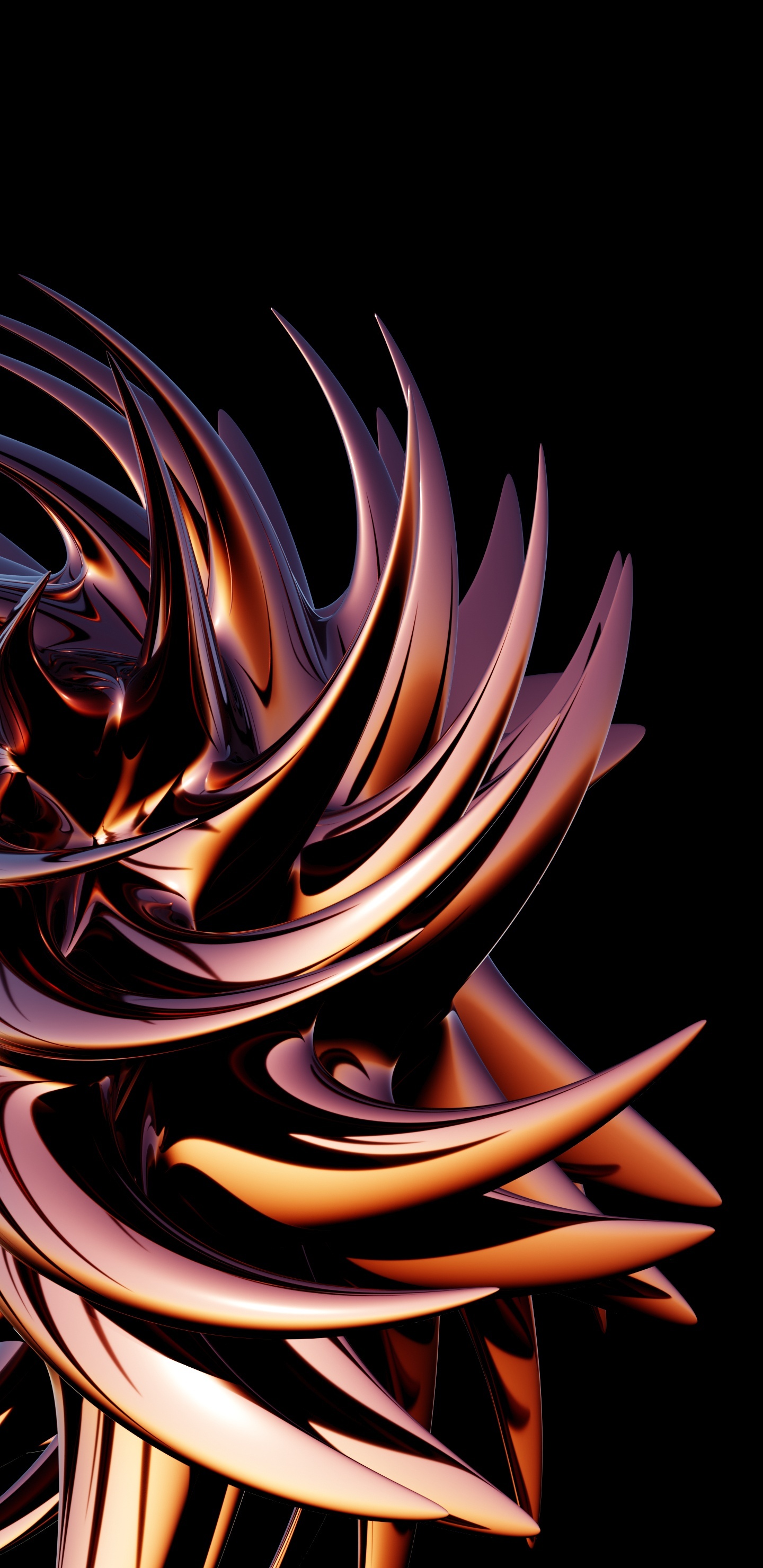 Flamme, Schwarz, Orange, Grafik-design, Design. Wallpaper in 1440x2960 Resolution