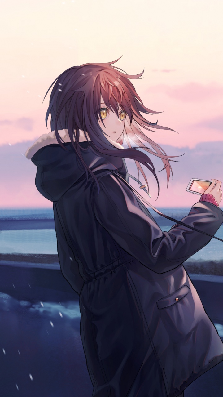 Woman in Black Long Sleeve Dress Standing on Brown Wooden Dock During Daytime. Wallpaper in 720x1280 Resolution