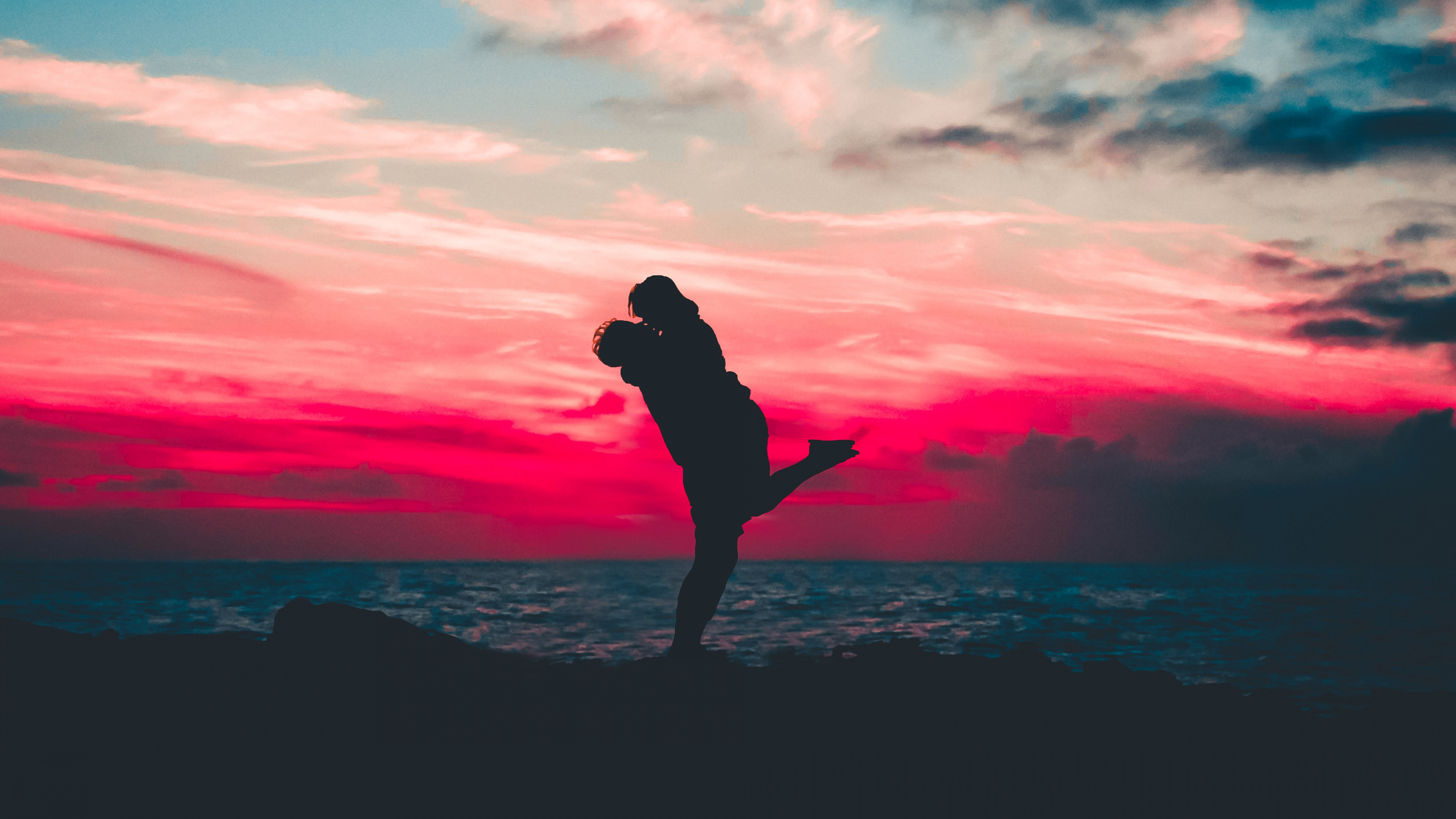 Pink, Atmosphère, Afterglow, Calme, Ciel. Wallpaper in 3840x2160 Resolution