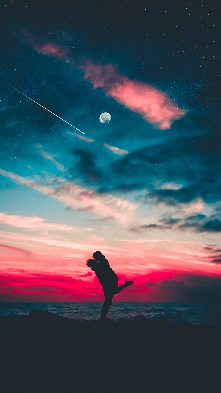Pink, Atmosphère, Afterglow, Calme, Ciel. Wallpaper in 720x1280 Resolution
