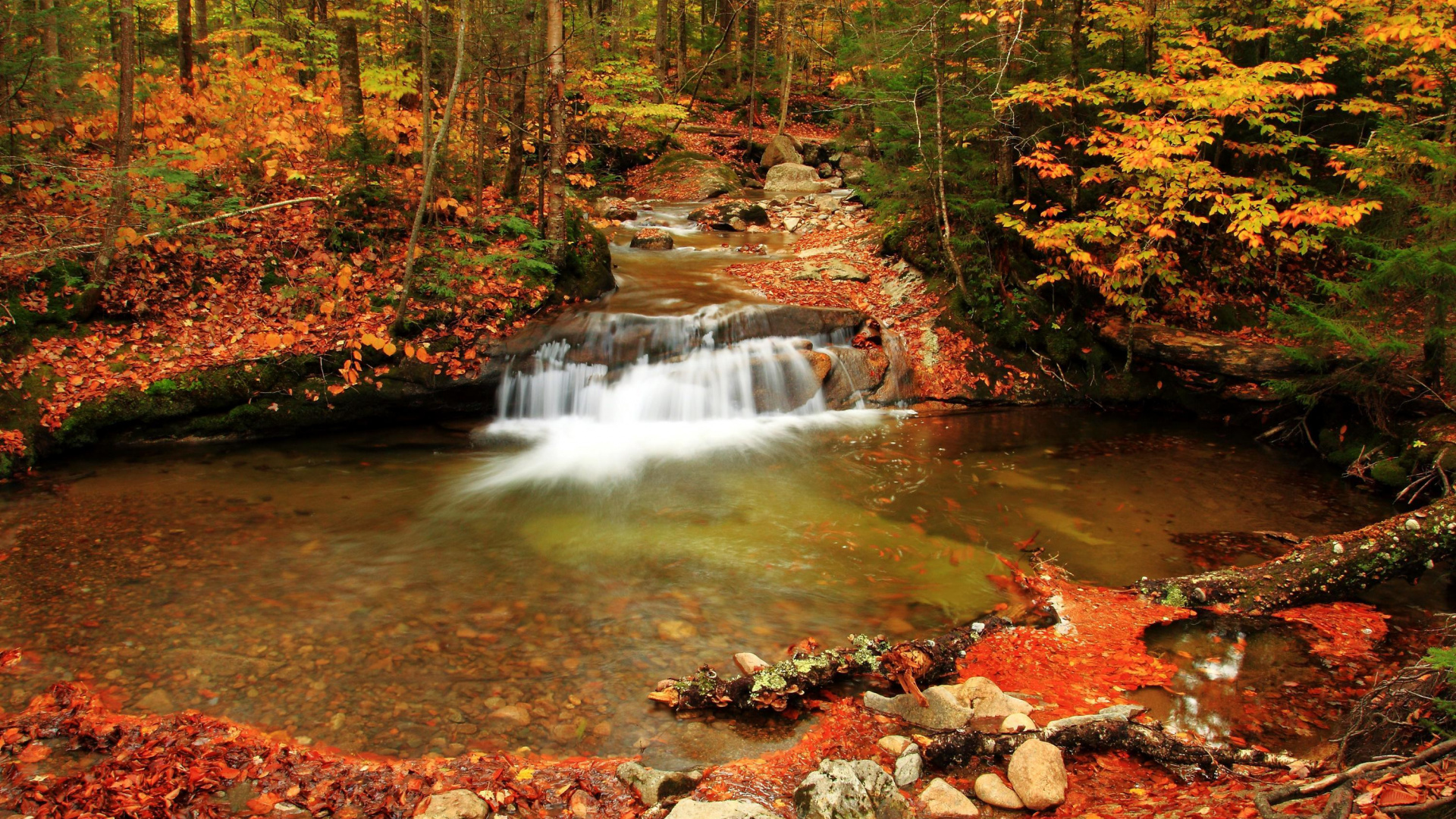 River in The Middle of Rocks. Wallpaper in 1920x1080 Resolution