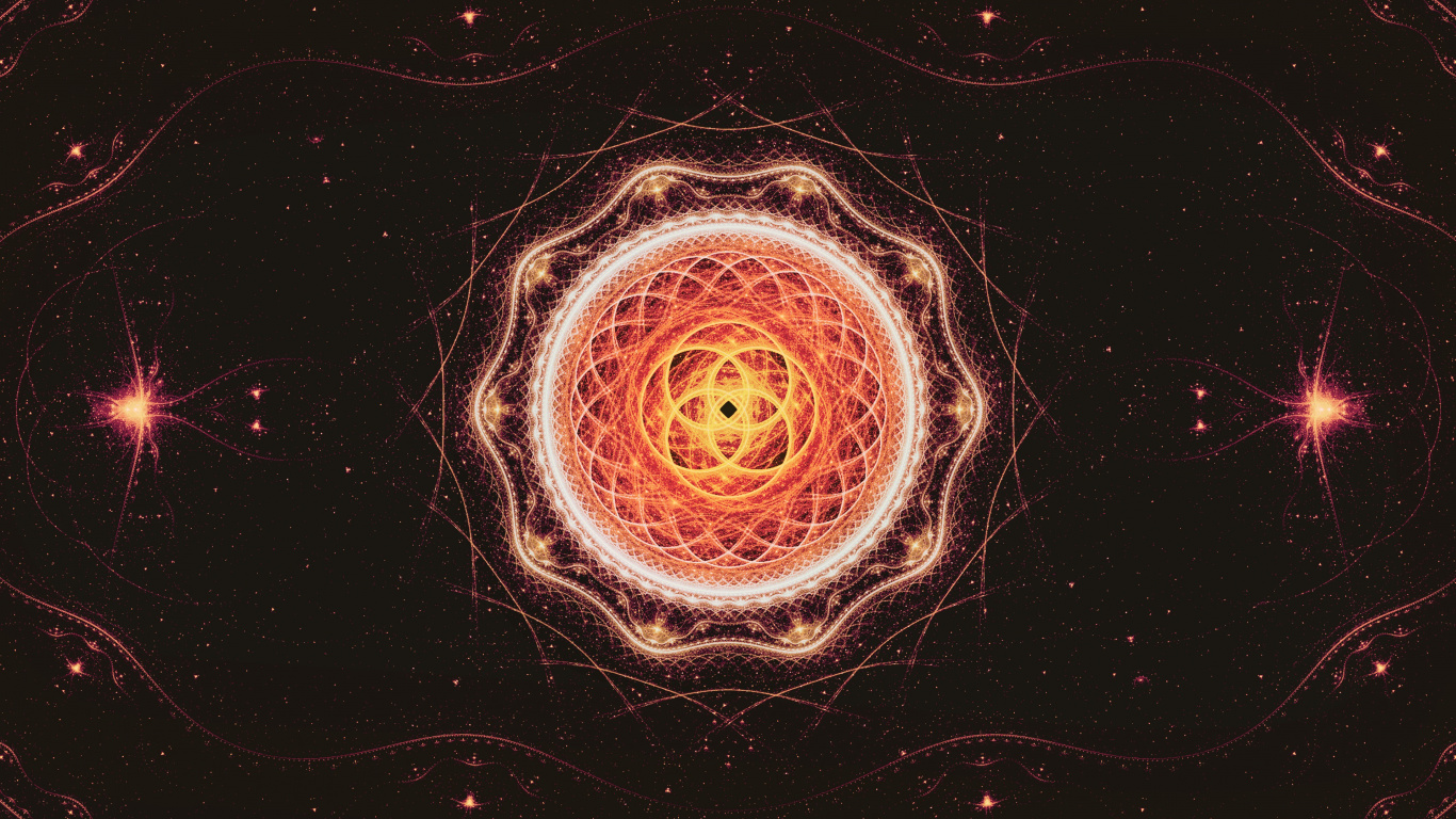 Illustration Ronde Brune et Noire. Wallpaper in 1366x768 Resolution