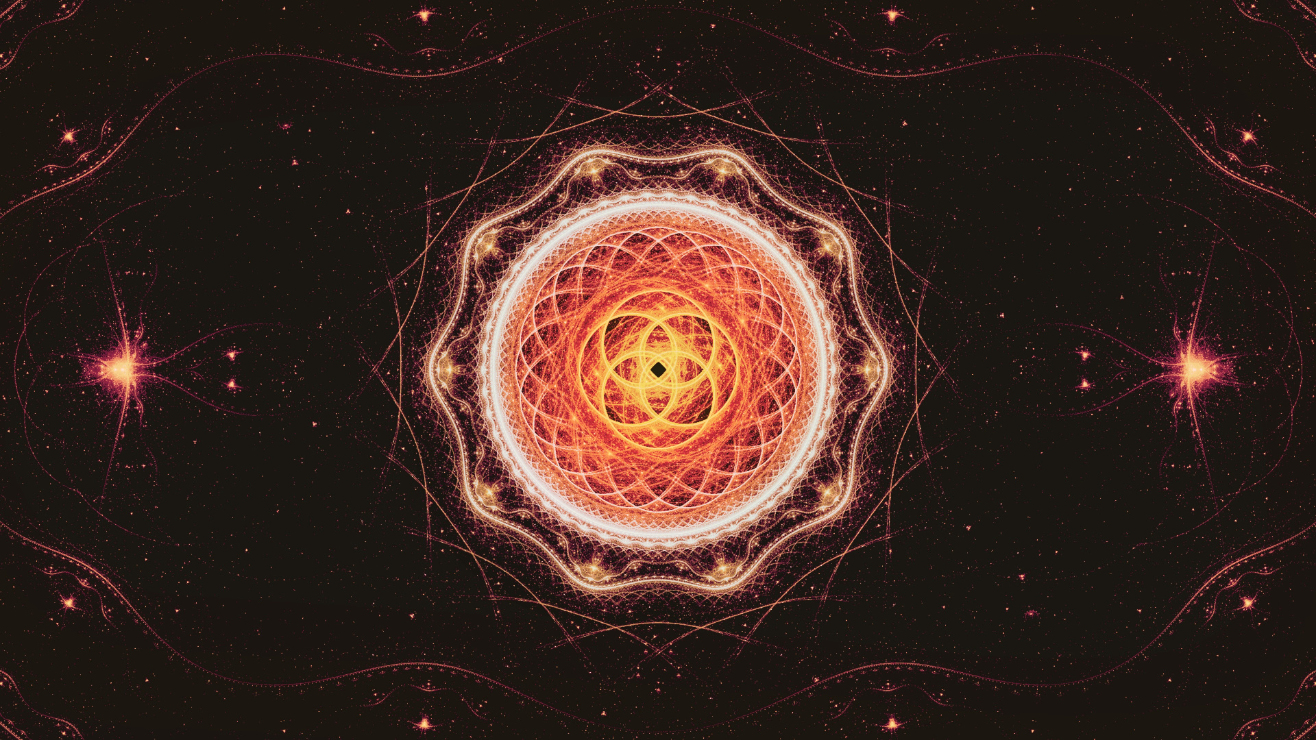 Illustration Ronde Brune et Noire. Wallpaper in 1920x1080 Resolution