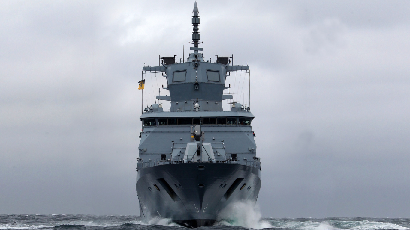 Fregatte, Zerst, Kriegsschiff, Marine-Schiff, Marine. Wallpaper in 1366x768 Resolution