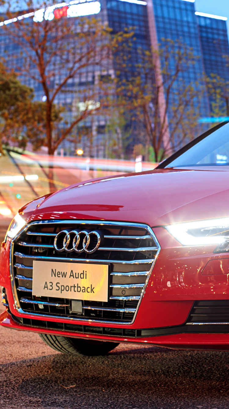 Audi Rouge a 4 Berline. Wallpaper in 750x1334 Resolution