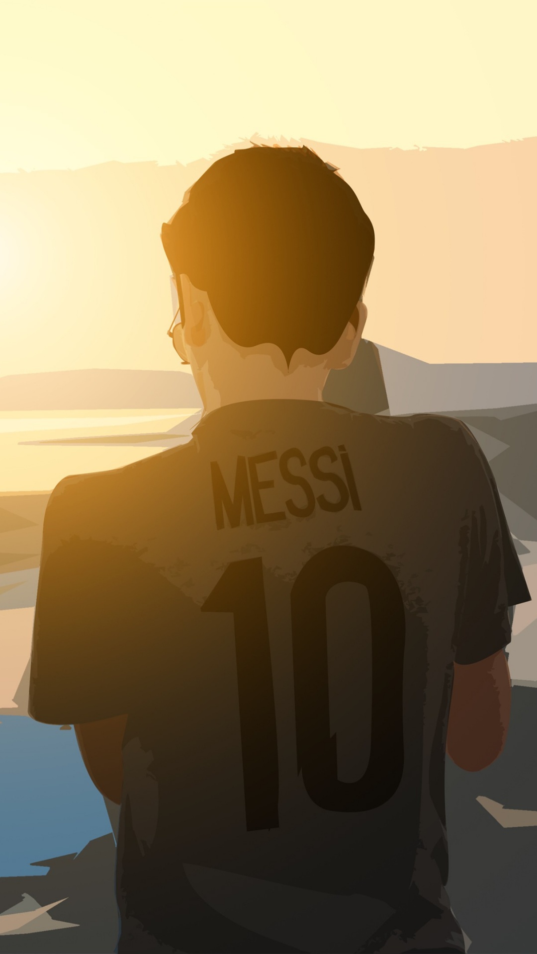 Man in Blue Shirt Standing Beside Man in Black Shirt During Sunset. Wallpaper in 1080x1920 Resolution