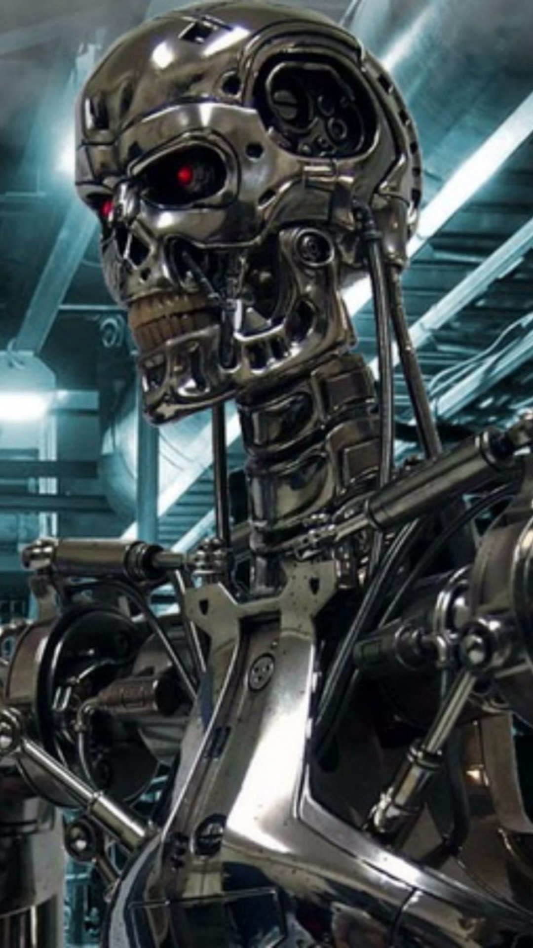 John Connor, Skynet, The Terminator, Science Fiction, Robot. Wallpaper in 1080x1920 Resolution