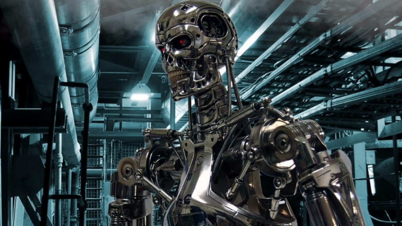 John Connor, Skynet, Der Terminator, Science-fiction, Roboter. Wallpaper in 1366x768 Resolution