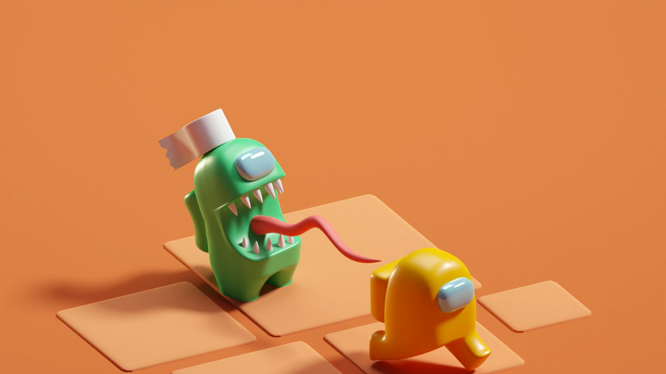 Among Us, Sfondi Among Us, Toy, Plastic, Baby Toys. Wallpaper in 1366x768 Resolution