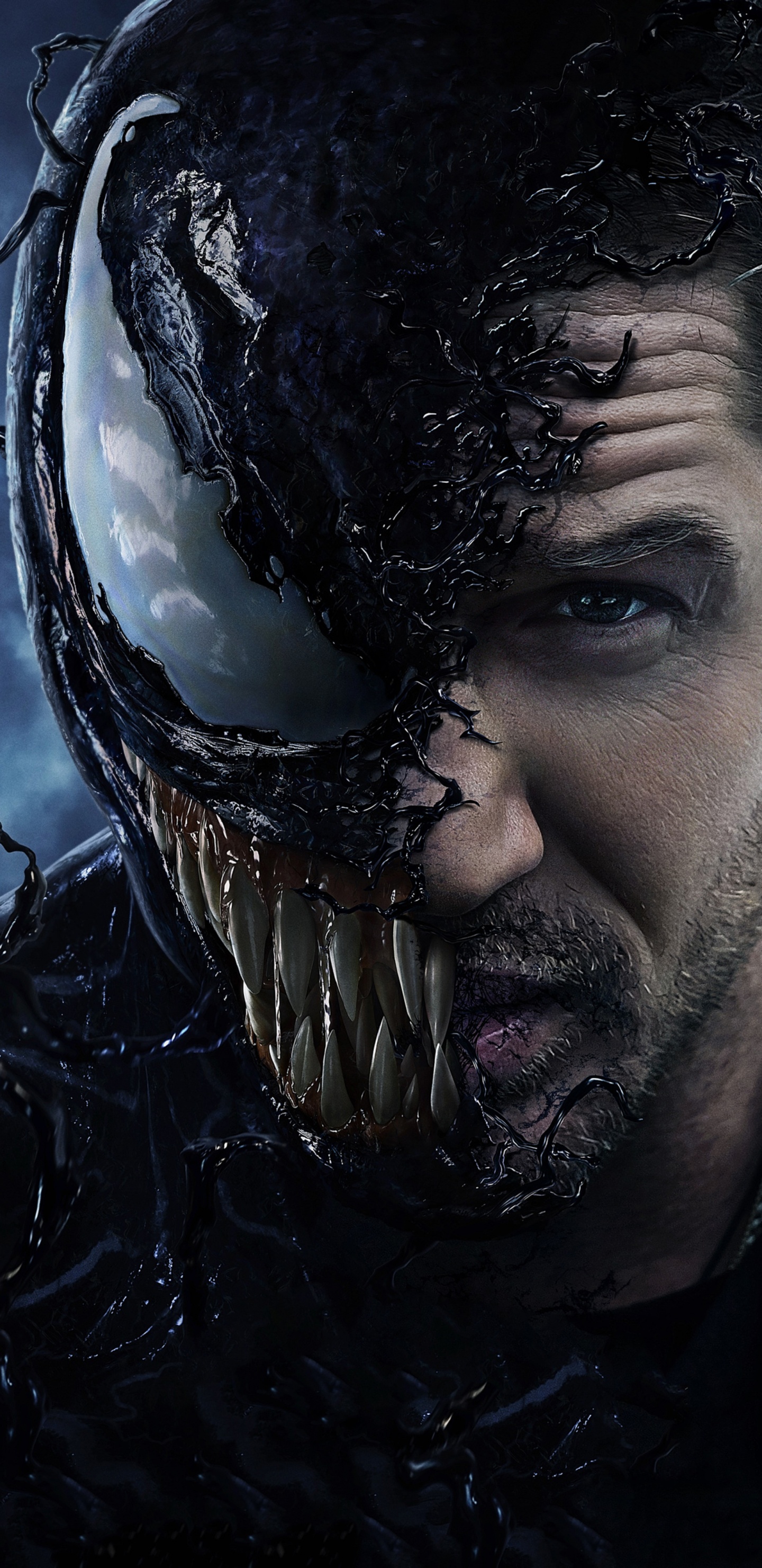 Cartel de Tom Hardy Veneno, Tom Hardy, Veneno, Eddie Brock, Cartel. Wallpaper in 1440x2960 Resolution