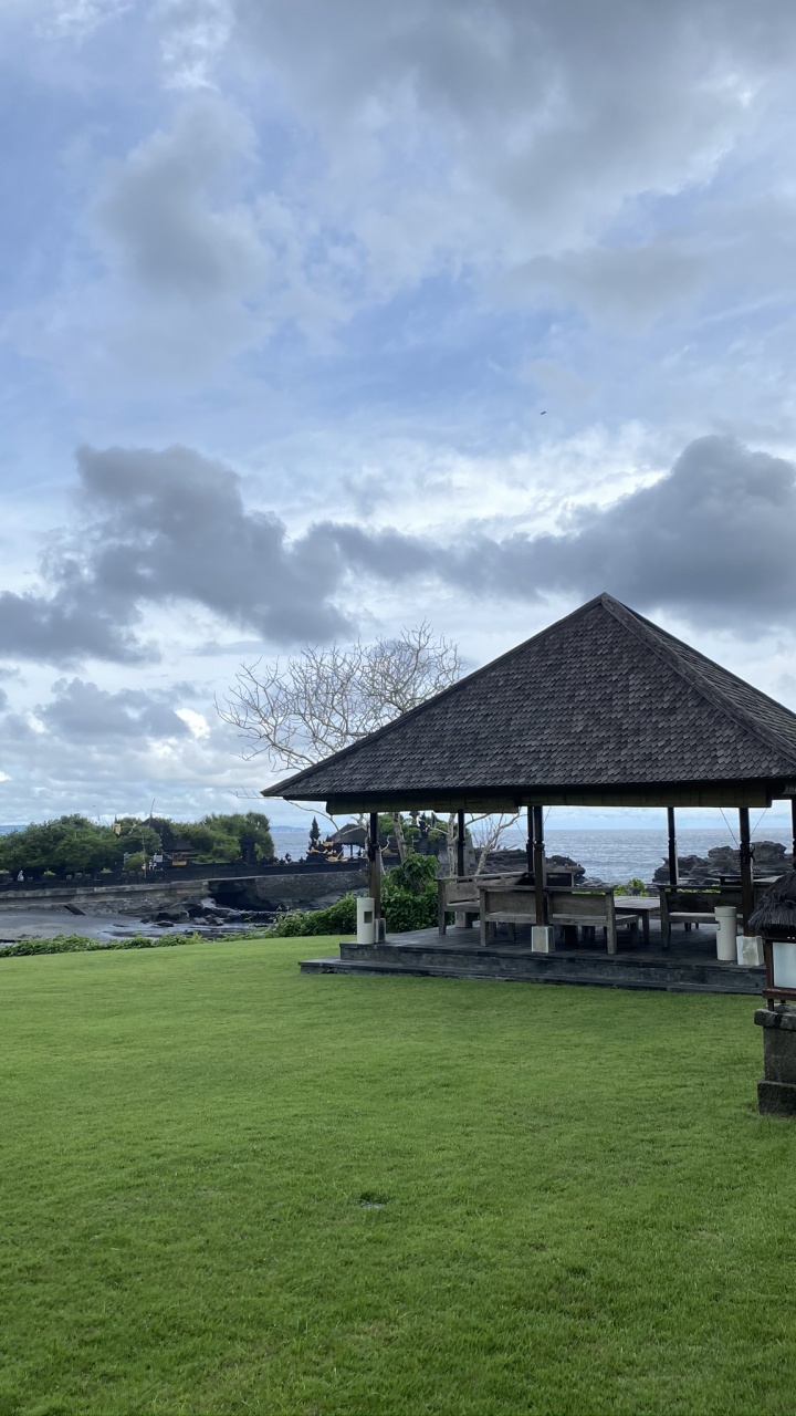 Bali, Immobilier, Gazebo, Plaine, Cumulus. Wallpaper in 720x1280 Resolution
