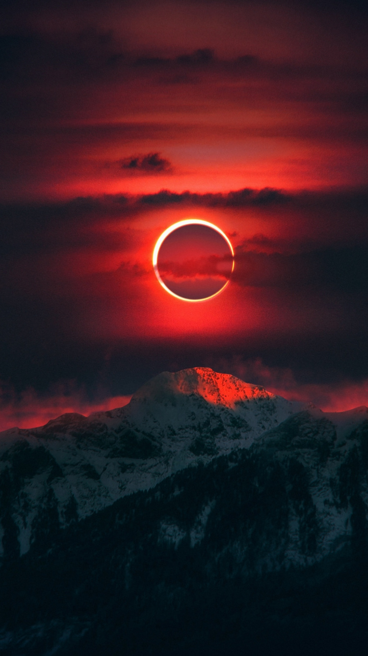 Sonnenuntergang, Astronomisches Objekt, Orange, Mond, Himmlisches Ereignis. Wallpaper in 750x1334 Resolution