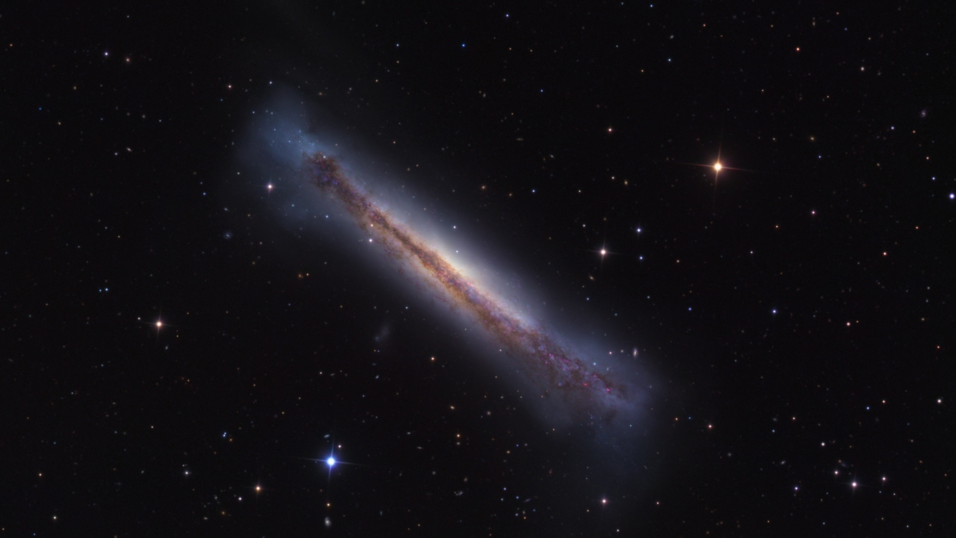 Étoiles Dans le Ciel Pendant la Nuit. Wallpaper in 1920x1080 Resolution