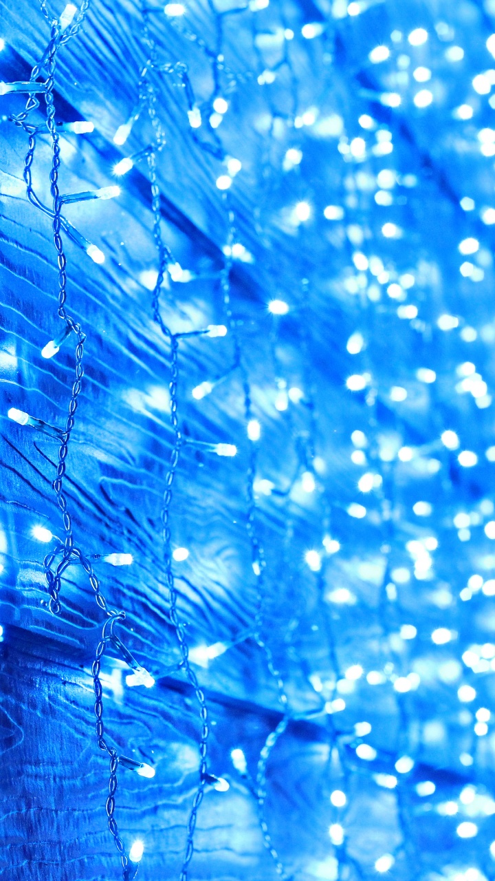 Christmas Lights, Blue, Light, Water, Electric Blue. Wallpaper in 720x1280 Resolution