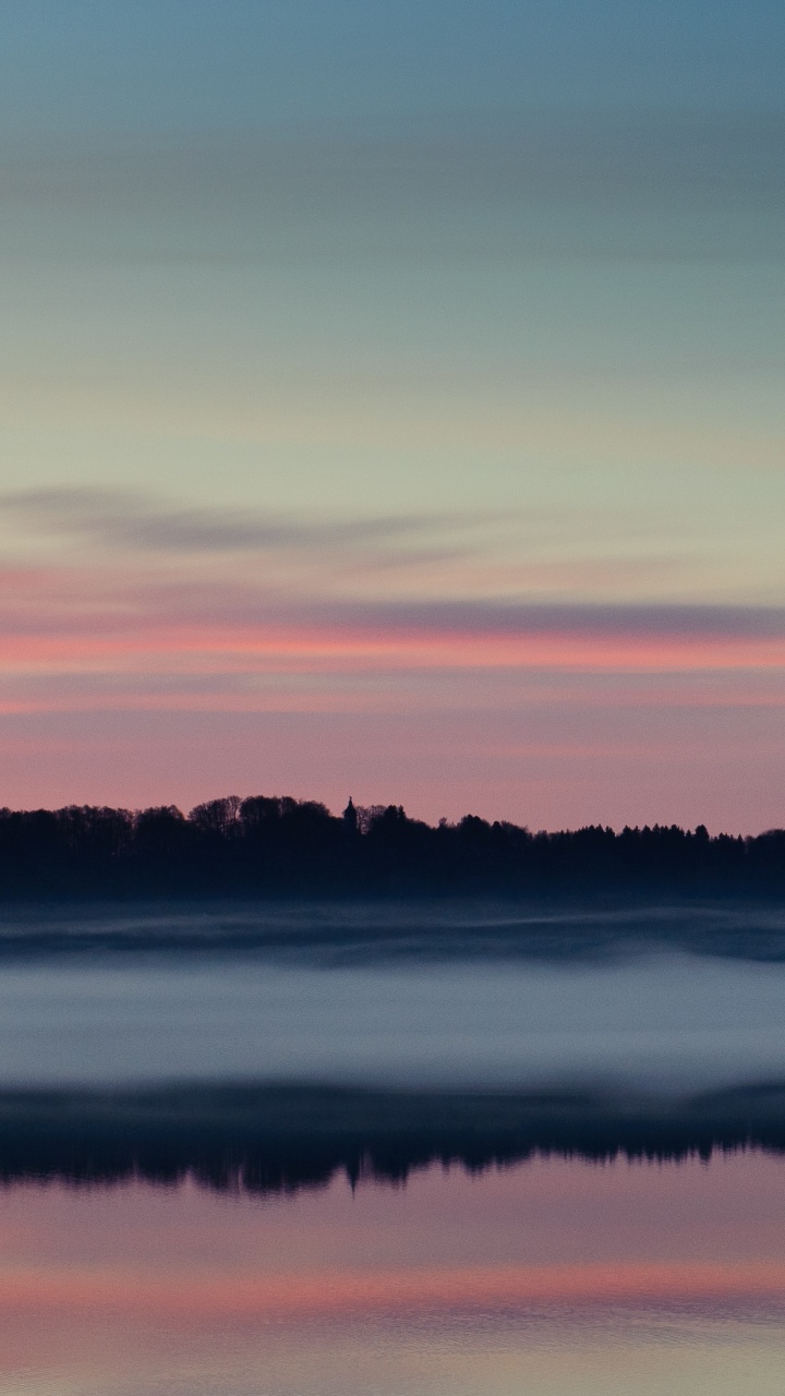 Sonnenuntergang, Natur, Horizont, Wasser, Cloud. Wallpaper in 720x1280 Resolution