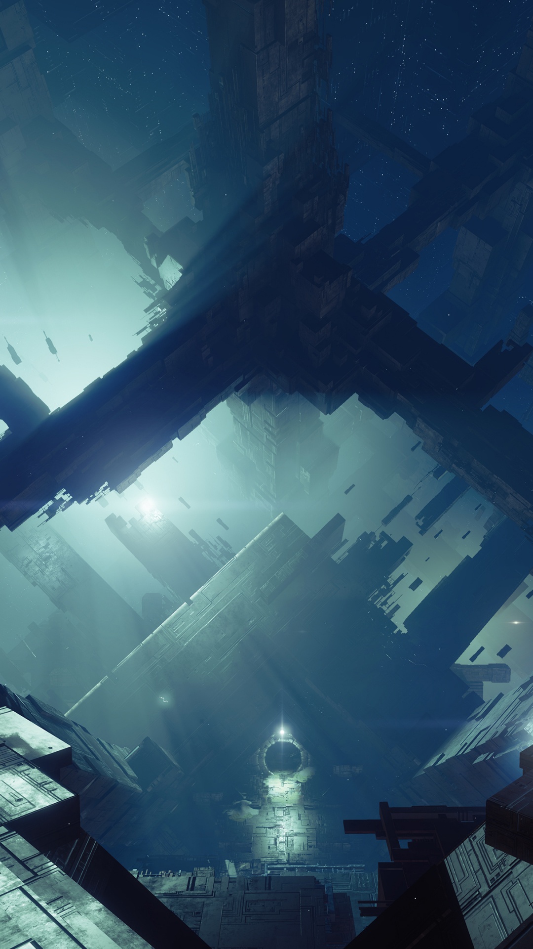 Bungie, Wasser, Licht, Atmosphäre, Nacht. Wallpaper in 1080x1920 Resolution