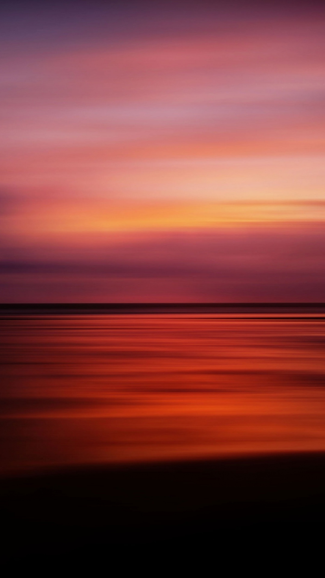 Horizon, Sunset, Afterglow, Sunrise, Sea. Wallpaper in 1080x1920 Resolution