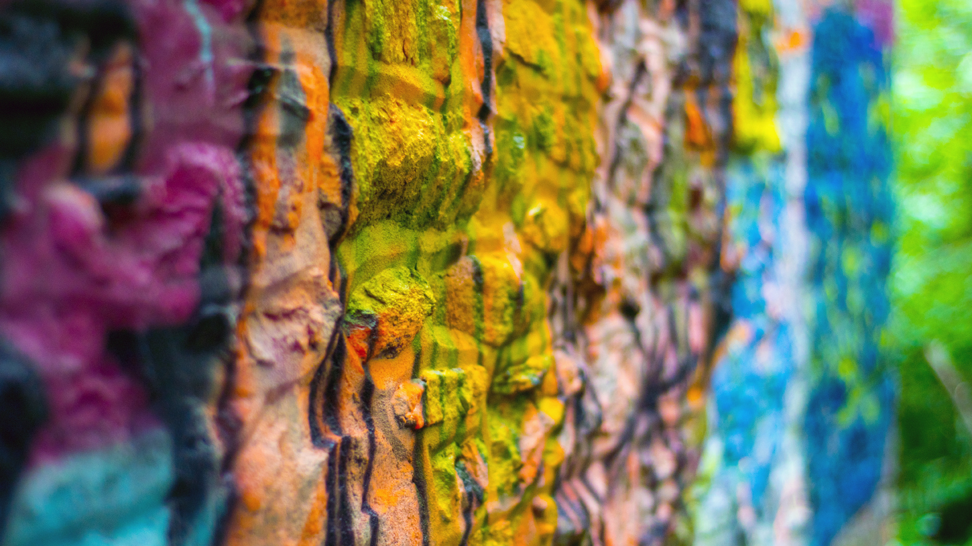 Peinture Abstraite Brune et Verte. Wallpaper in 1920x1080 Resolution