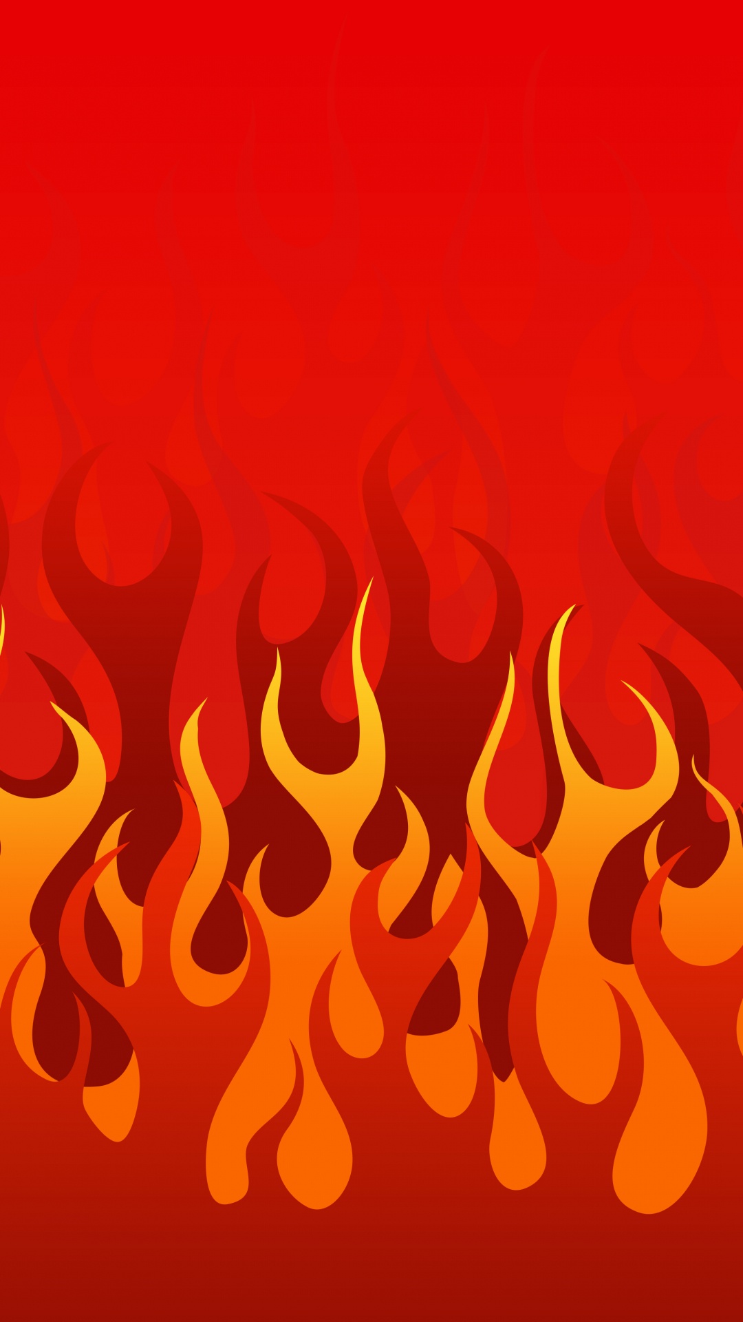 Rote Und Gelbe Herzillustration. Wallpaper in 1080x1920 Resolution