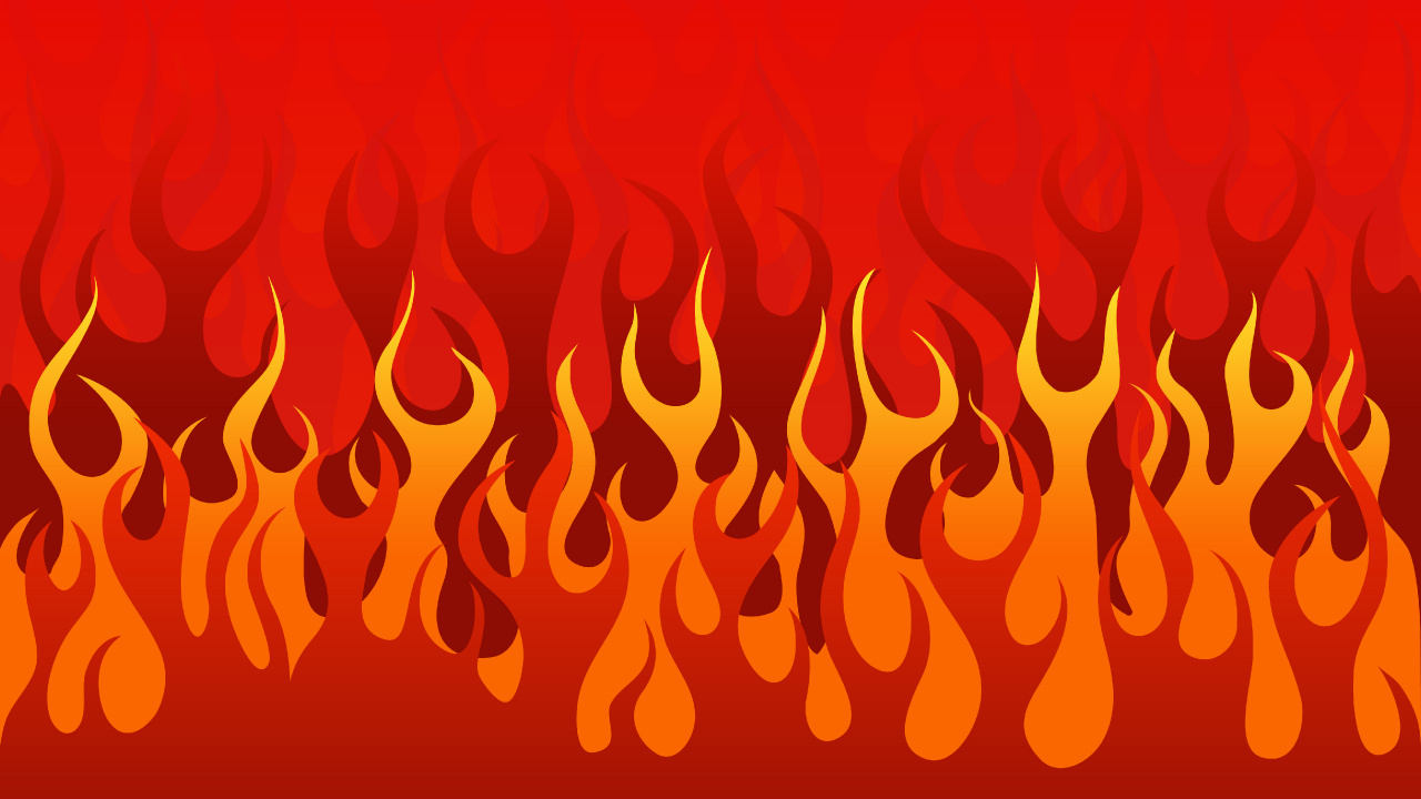 Rote Und Gelbe Herzillustration. Wallpaper in 1280x720 Resolution