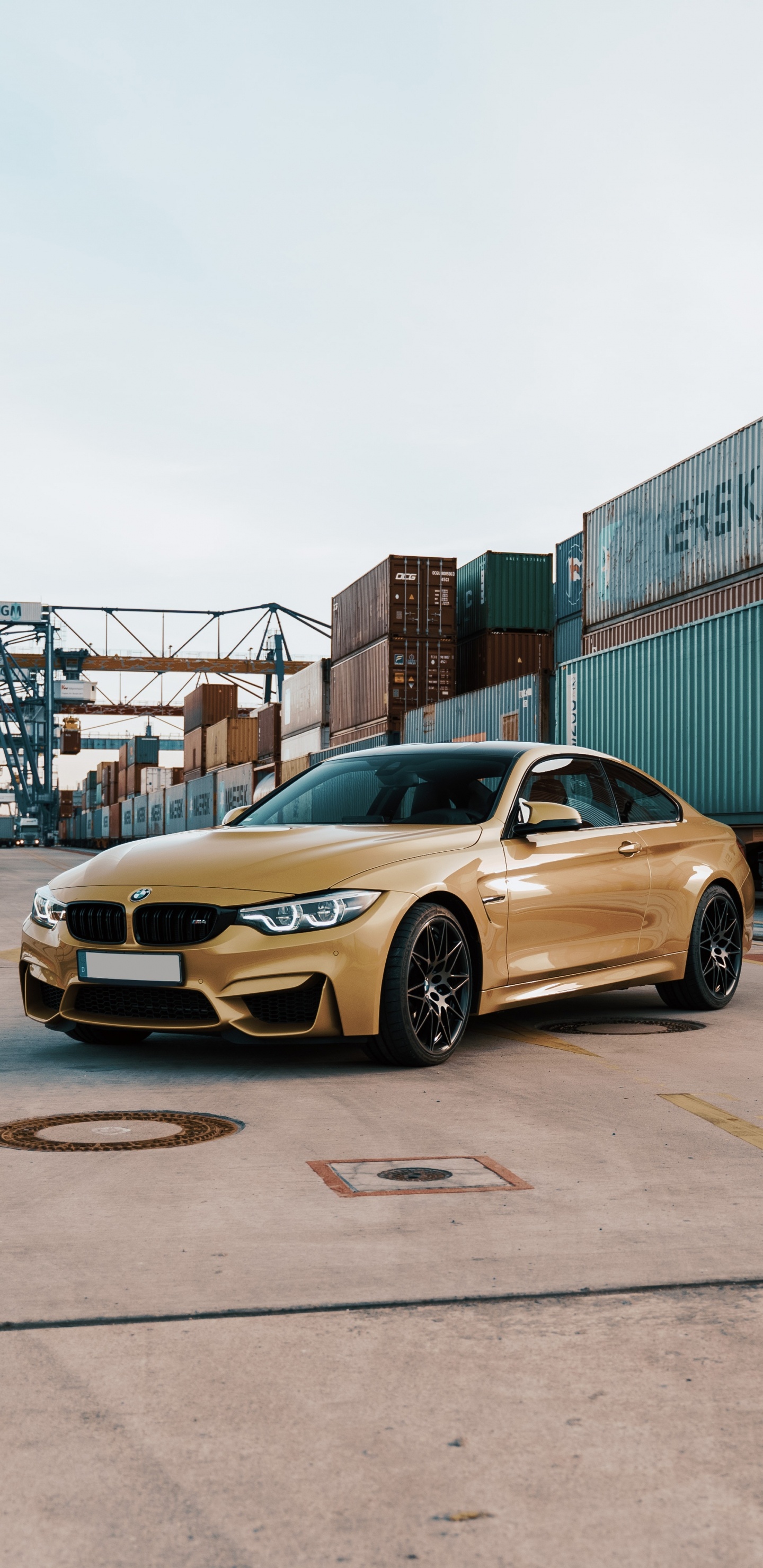 Yellow Porsche 911 Parked on Road Near Building During Daytime. Wallpaper in 1440x2960 Resolution