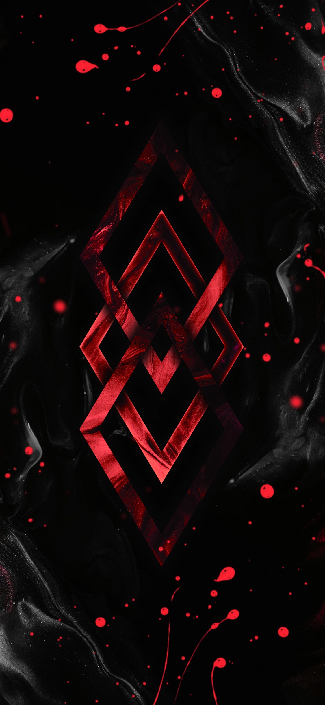 Dreieck, Magenta, Muster, Kunst, Raum. Wallpaper in 1125x2436 Resolution