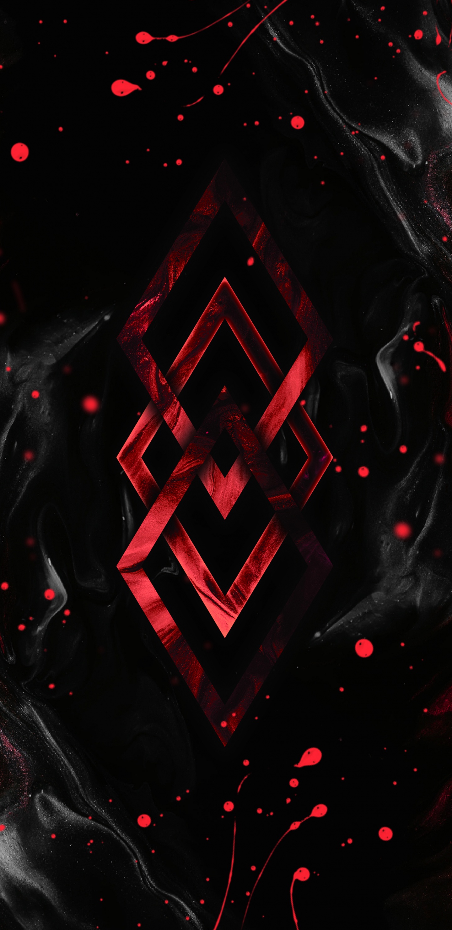 Obscurité, Triangle, Magenta, Art, Espace. Wallpaper in 1440x2960 Resolution