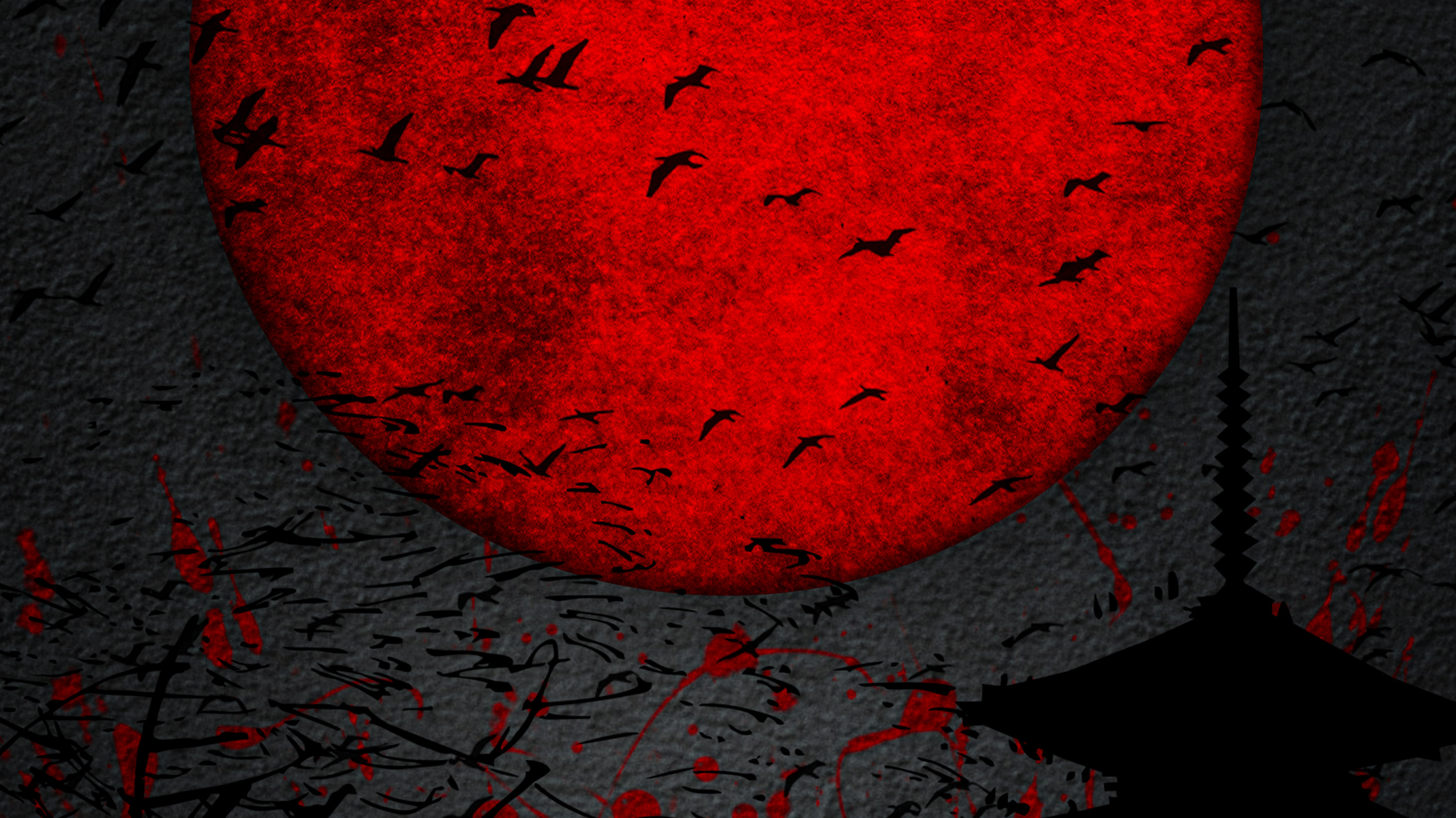 Artes Visuales, Gráficos, Naturaleza, Sucursal, Naranja. Wallpaper in 2560x1440 Resolution