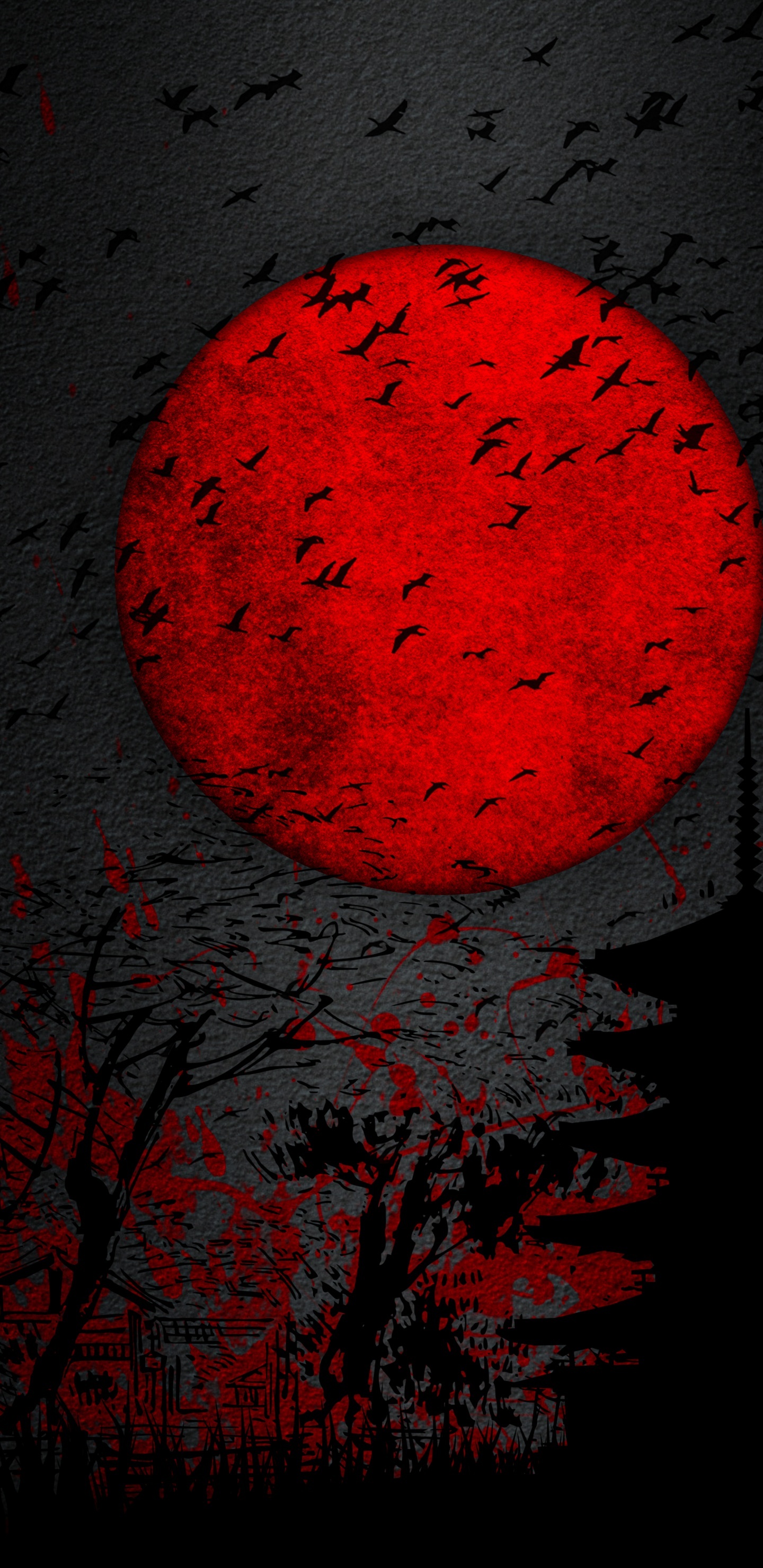 Visual Arts, Natur, Blatt, Branch, Orange. Wallpaper in 1440x2960 Resolution