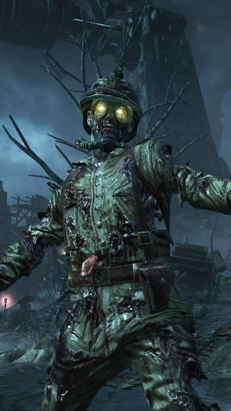 Call of Duty Zombies, Call of Duty Black Ops Ii, Call of Duty Black Ops, Call of Duty Black Ops Zombies, Treyarch. Wallpaper in 750x1334 Resolution