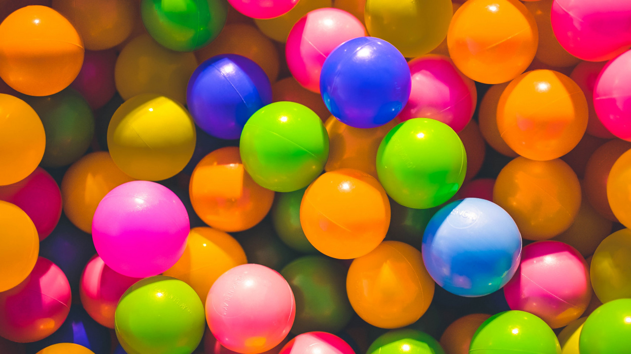 Colours Ball, Color, Ball Pit, Ball, Ball Pit Ball. Wallpaper in 1280x720 Resolution
