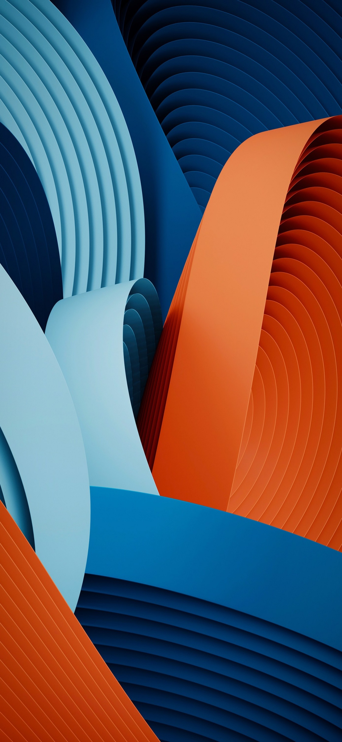 Orange, Blau, Azure, Textil, Werkstoffeigenschaften. Wallpaper in 1125x2436 Resolution