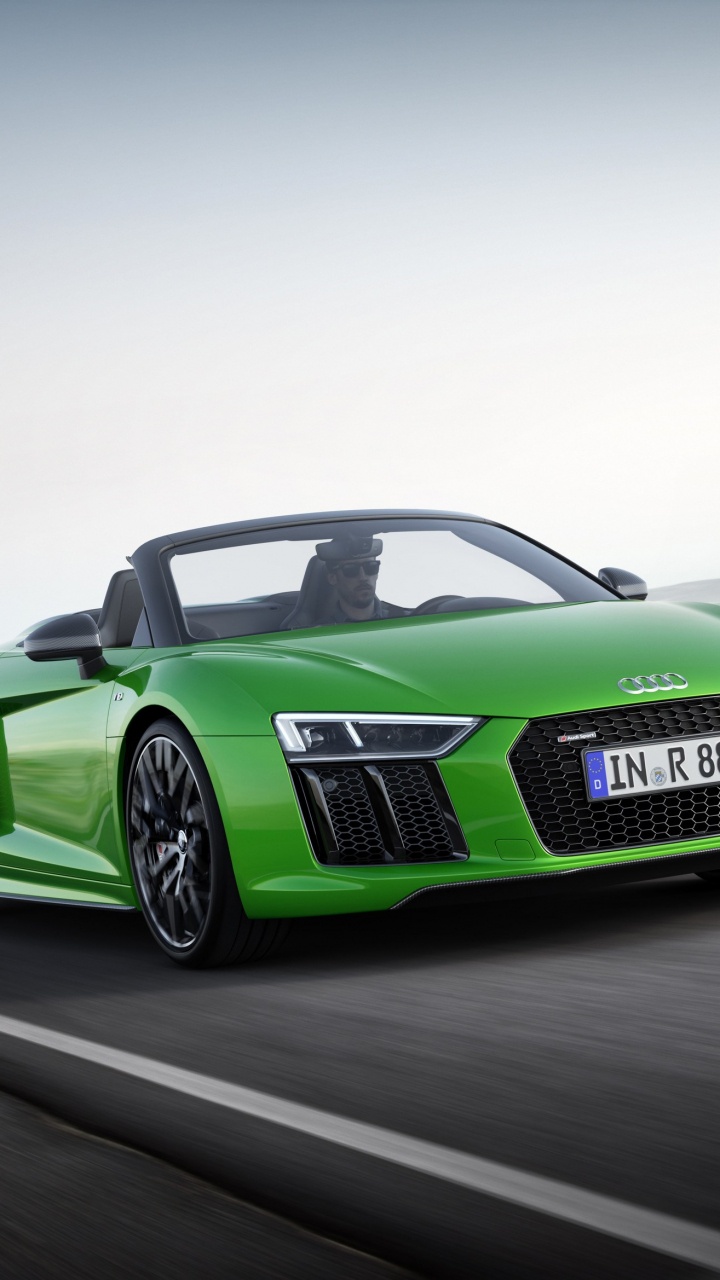 奥迪r8spyder, 奥迪, V10引擎, 超级跑车, 奥迪r8 壁纸 720x1280 允许