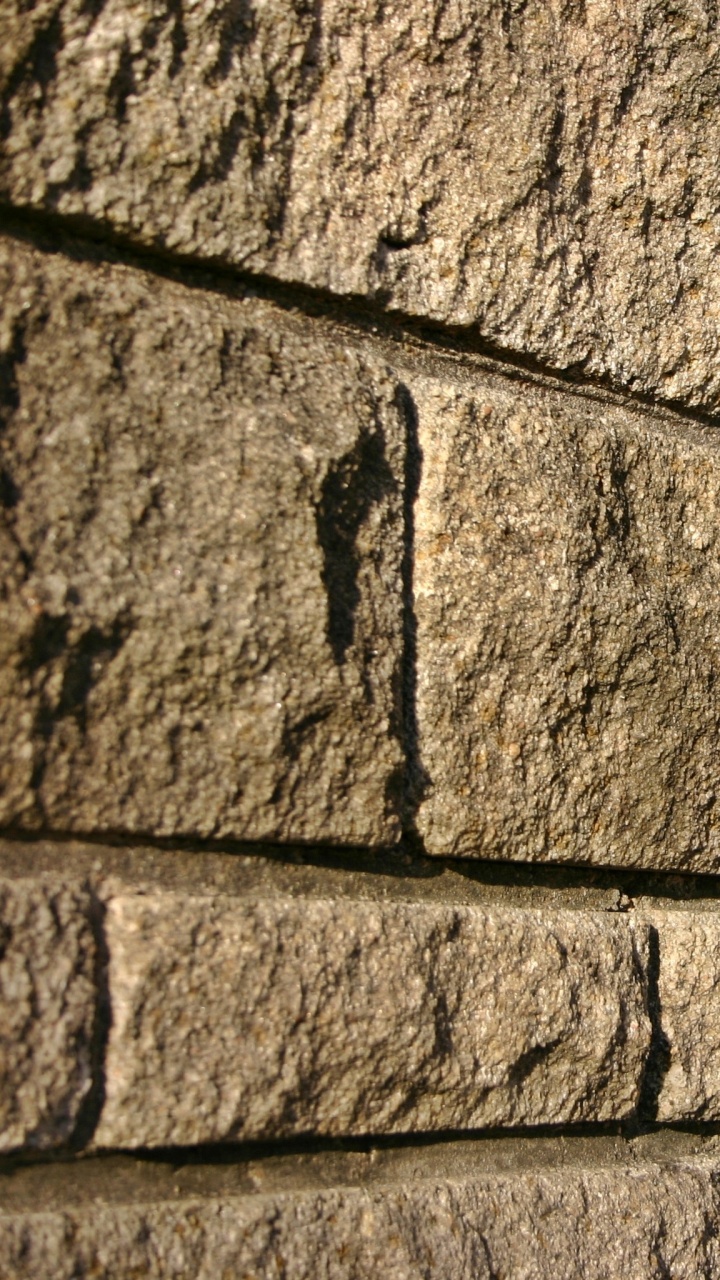 Mur de Briques Grises et Noires. Wallpaper in 720x1280 Resolution