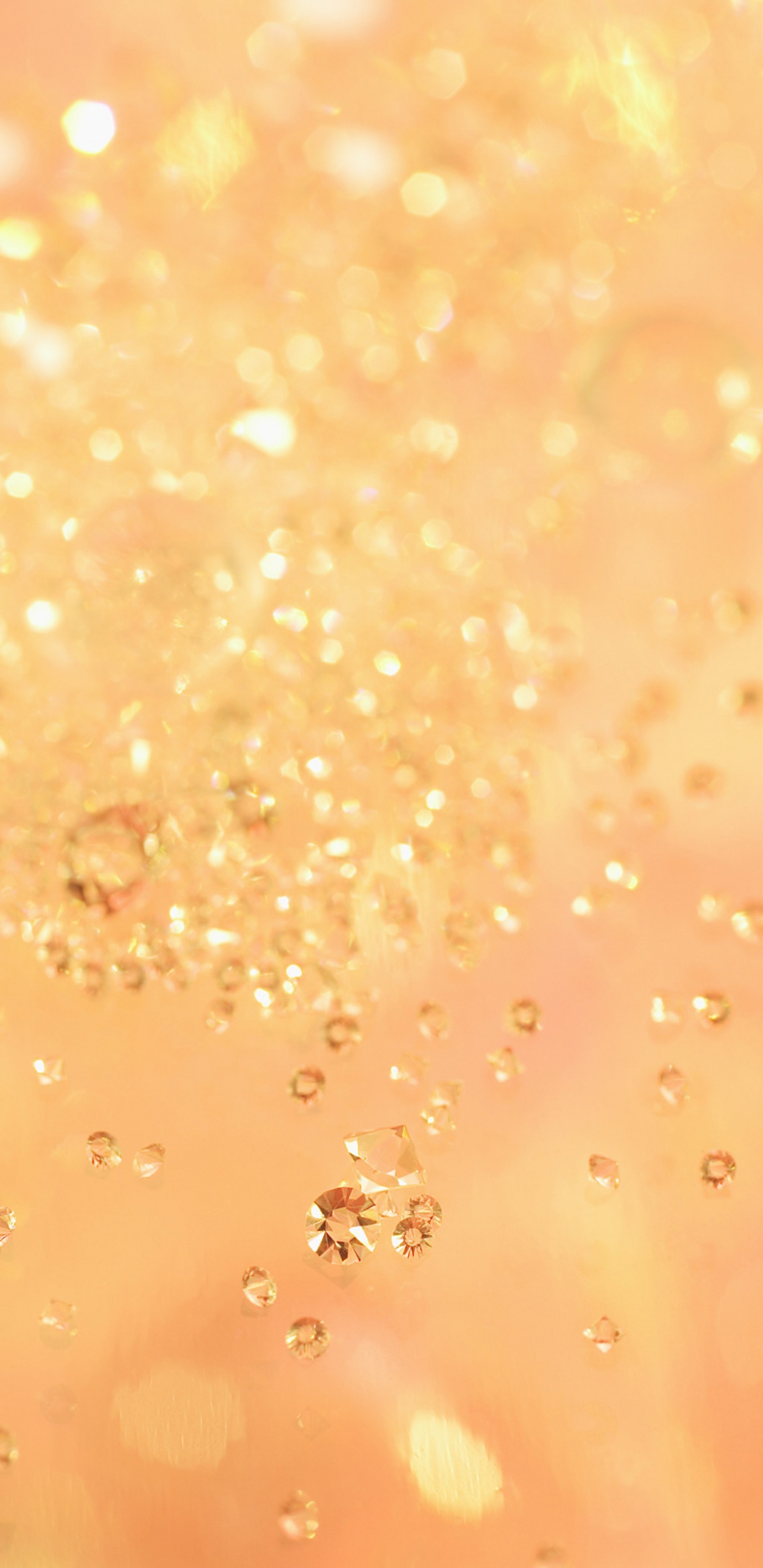 Water Droplets on Orange Surface. Wallpaper in 1440x2960 Resolution