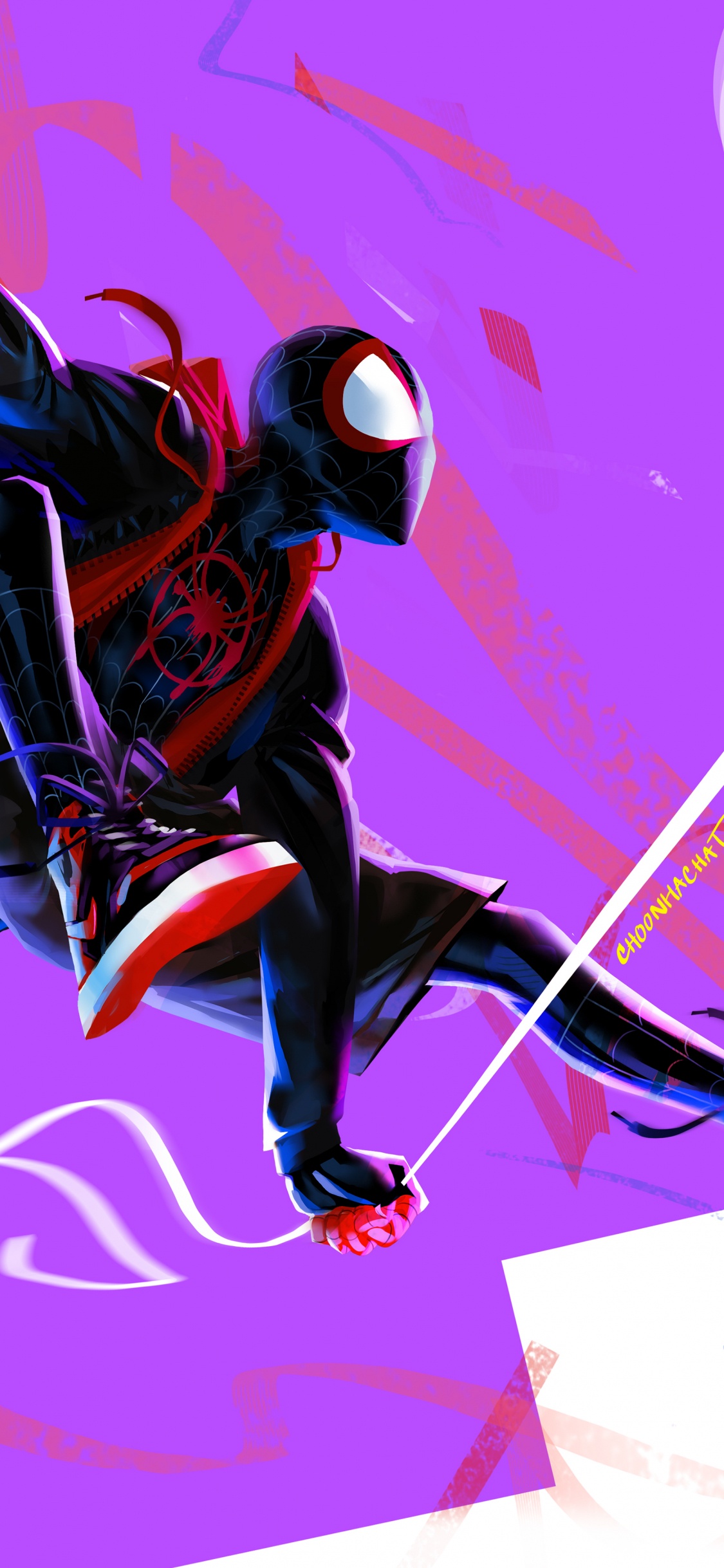 Miles Morales, Spider-man, Merveilles Homme-araignée Miles Morales, Marvel Comics, Animation. Wallpaper in 1125x2436 Resolution