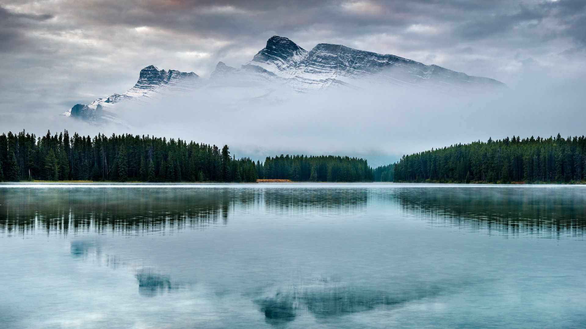 Banff, Natural Landscape, Nature, Body of Water, Reflection. Wallpaper in 1920x1080 Resolution