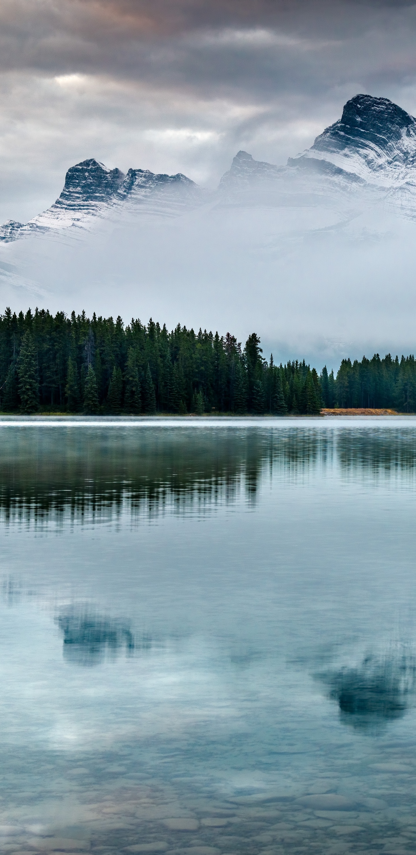 Banff, Paisaje Natural, Naturaleza, Cuerpo de Agua, Reflexión. Wallpaper in 1440x2960 Resolution