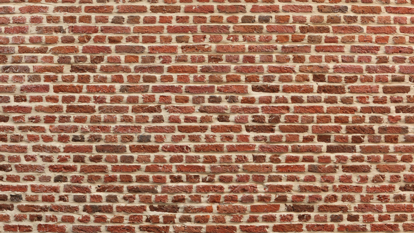 Brown and White Brick Wall. Wallpaper in 1366x768 Resolution