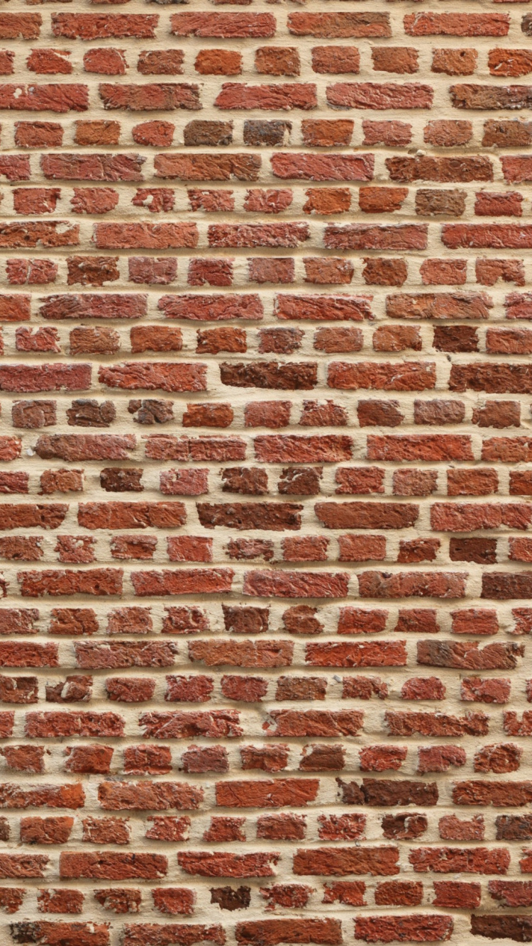 Brown and White Brick Wall. Wallpaper in 750x1334 Resolution