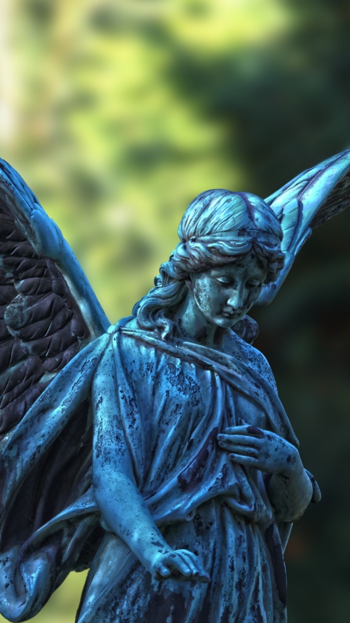 Angel Statue in Close up Photography. Wallpaper in 720x1280 Resolution