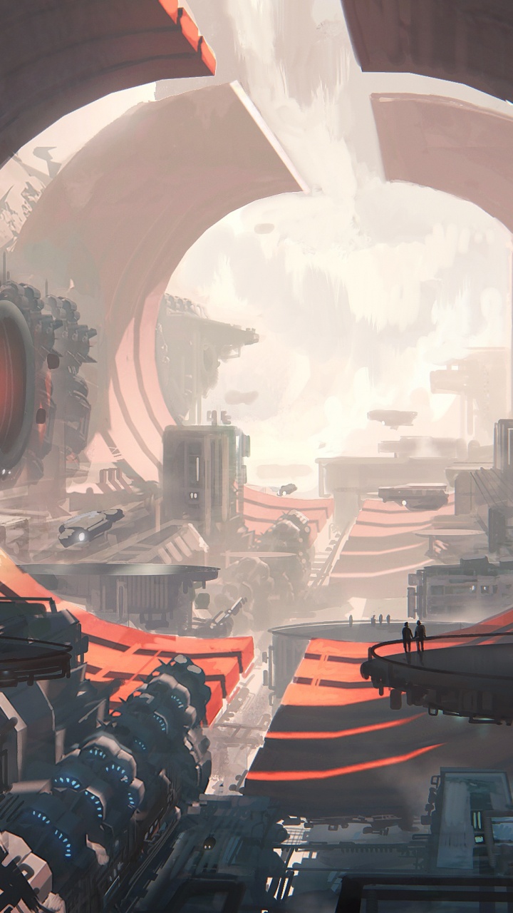 Maquina Industrial Negra y Roja. Wallpaper in 720x1280 Resolution