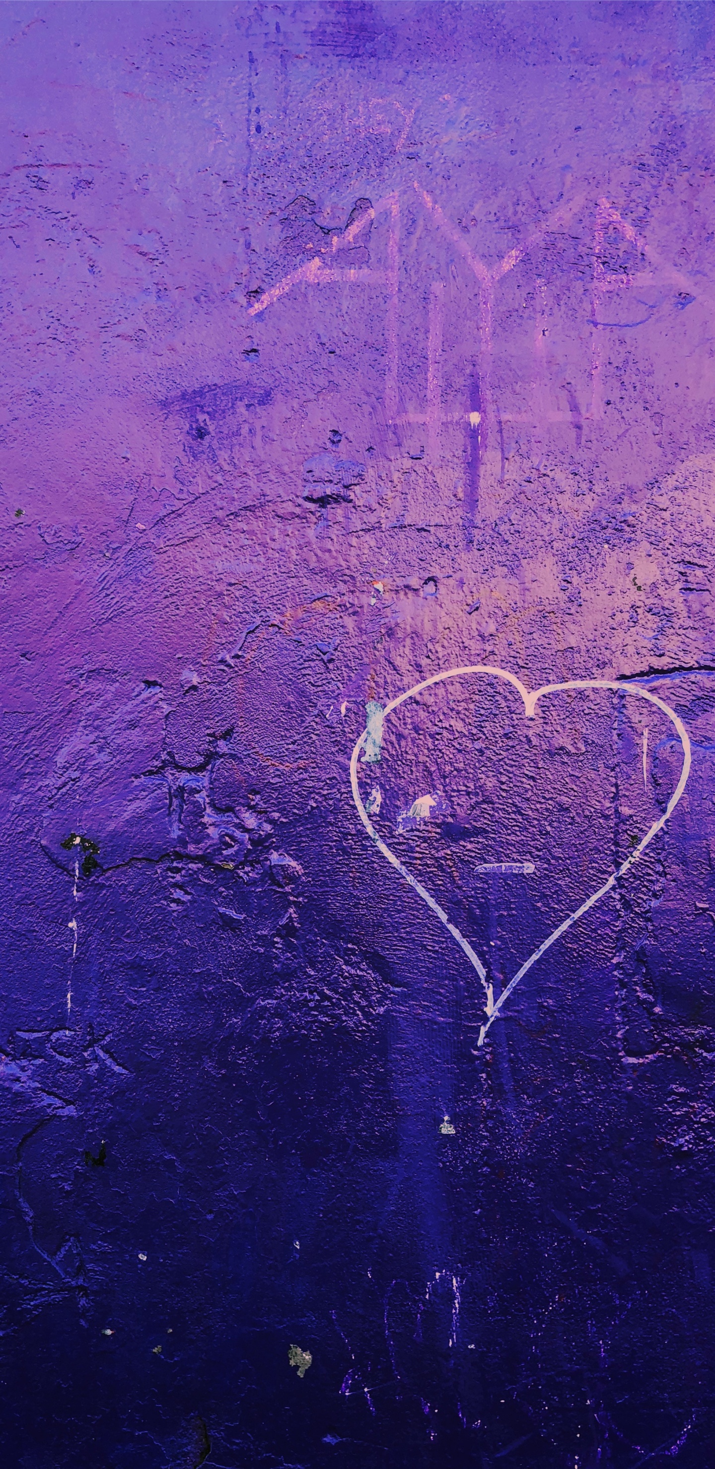 Heart, Purple, Blue, Violet, Line. Wallpaper in 1440x2960 Resolution
